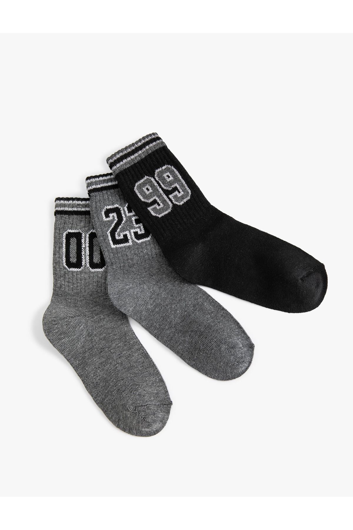 Levně Koton 3-Piece Socks Set Patterned