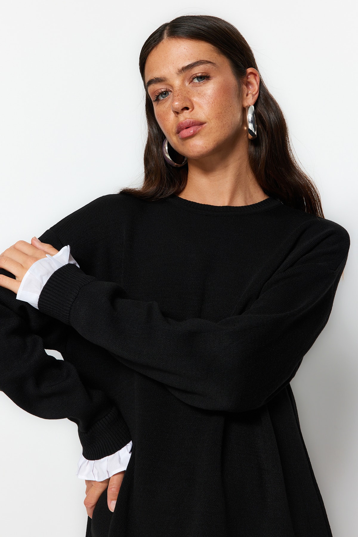 Trendyol Sweater - Black - Regular fit
