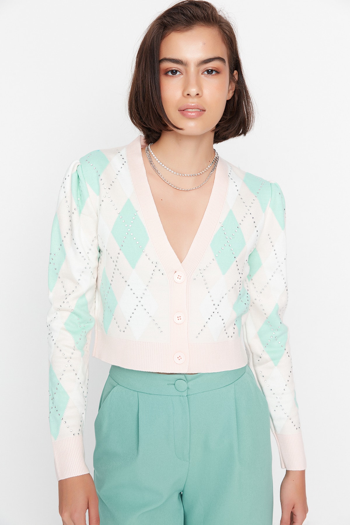 Trendyol Cardigan - Pink - Regular fit