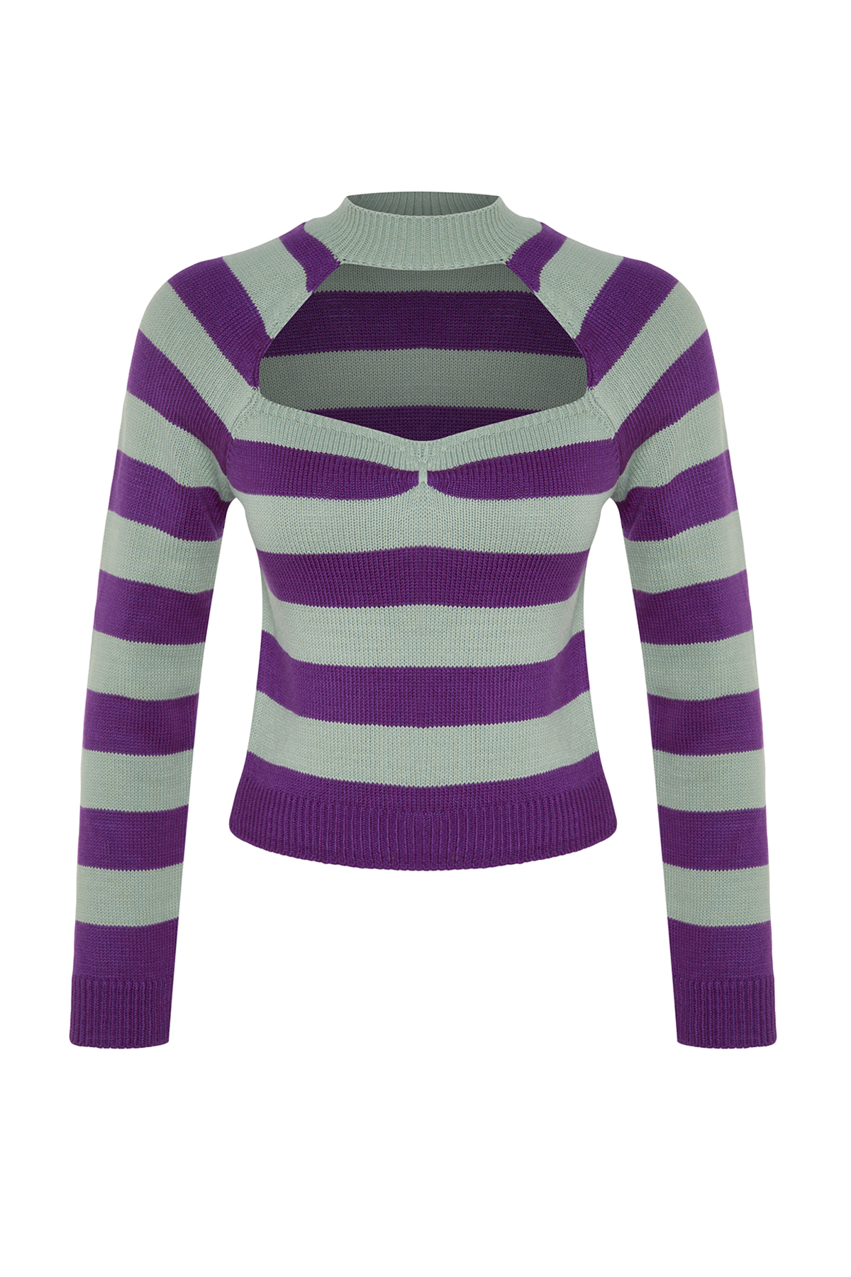 Trendyol Plum Window/Cut Out Pulover tricotaje