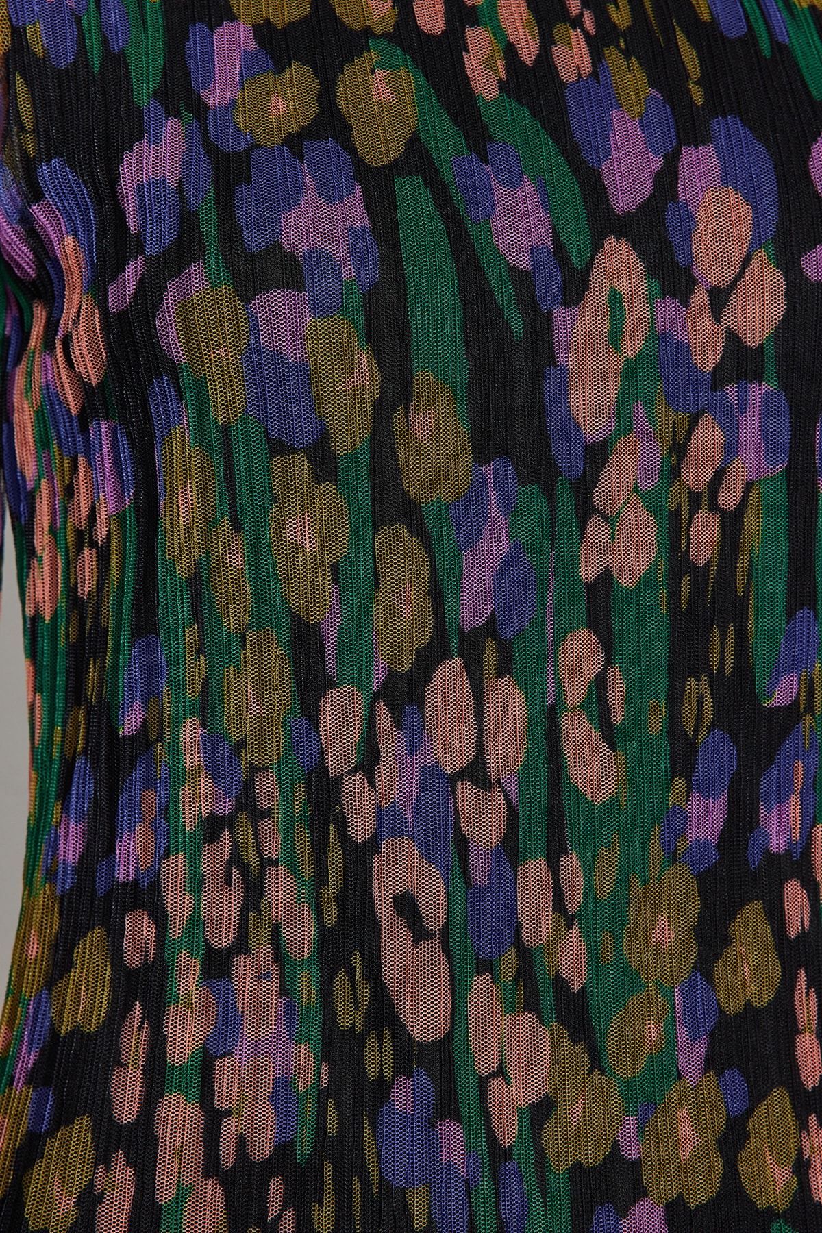 Trendyol Multicolor Pliat Fabric Patterned Shift/Plain Lined Midi Tricotat Rochie