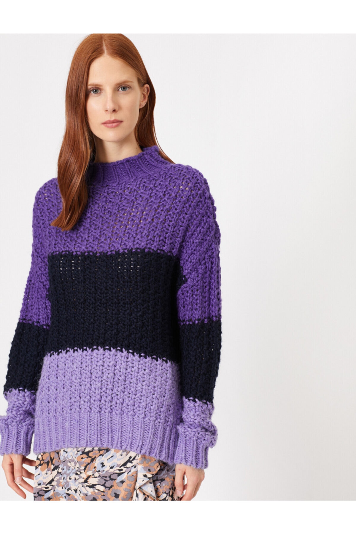Koton Sweater - Purple - Slim fit