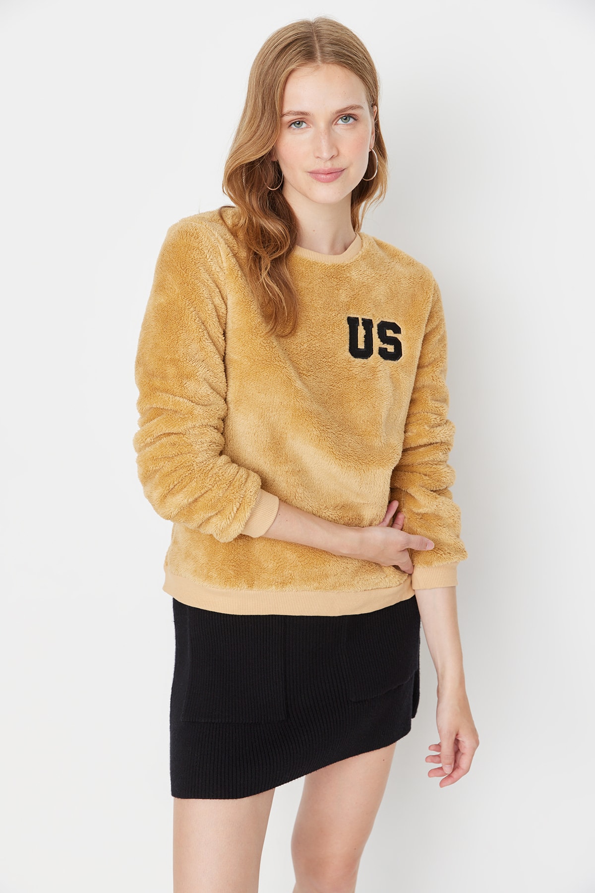 Trendyol Sweatshirt - Braun - Regular fit