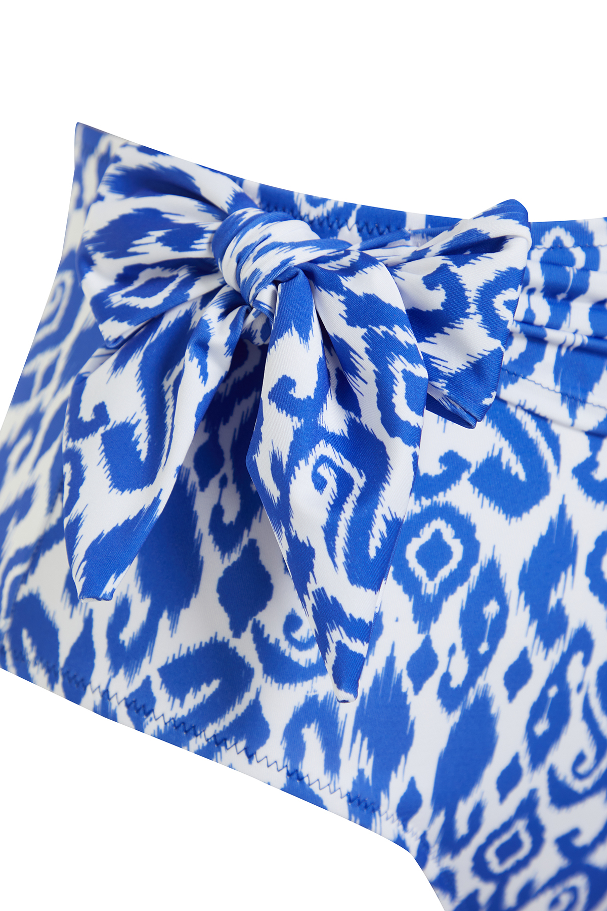 Trendyol Ethnic Patterned Belted Tied High Waist Hipster Bikini Bottom