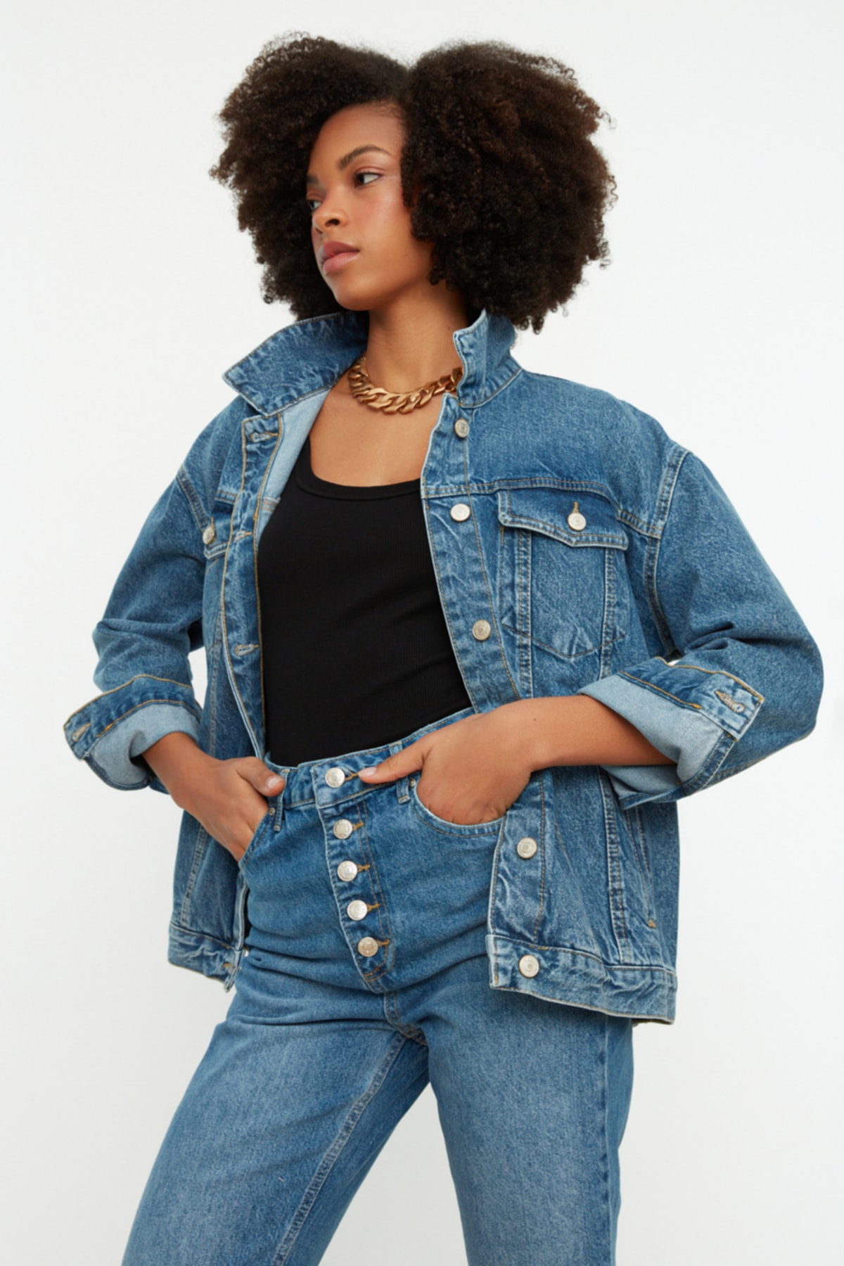 Dámska bunda Trendyol Denim