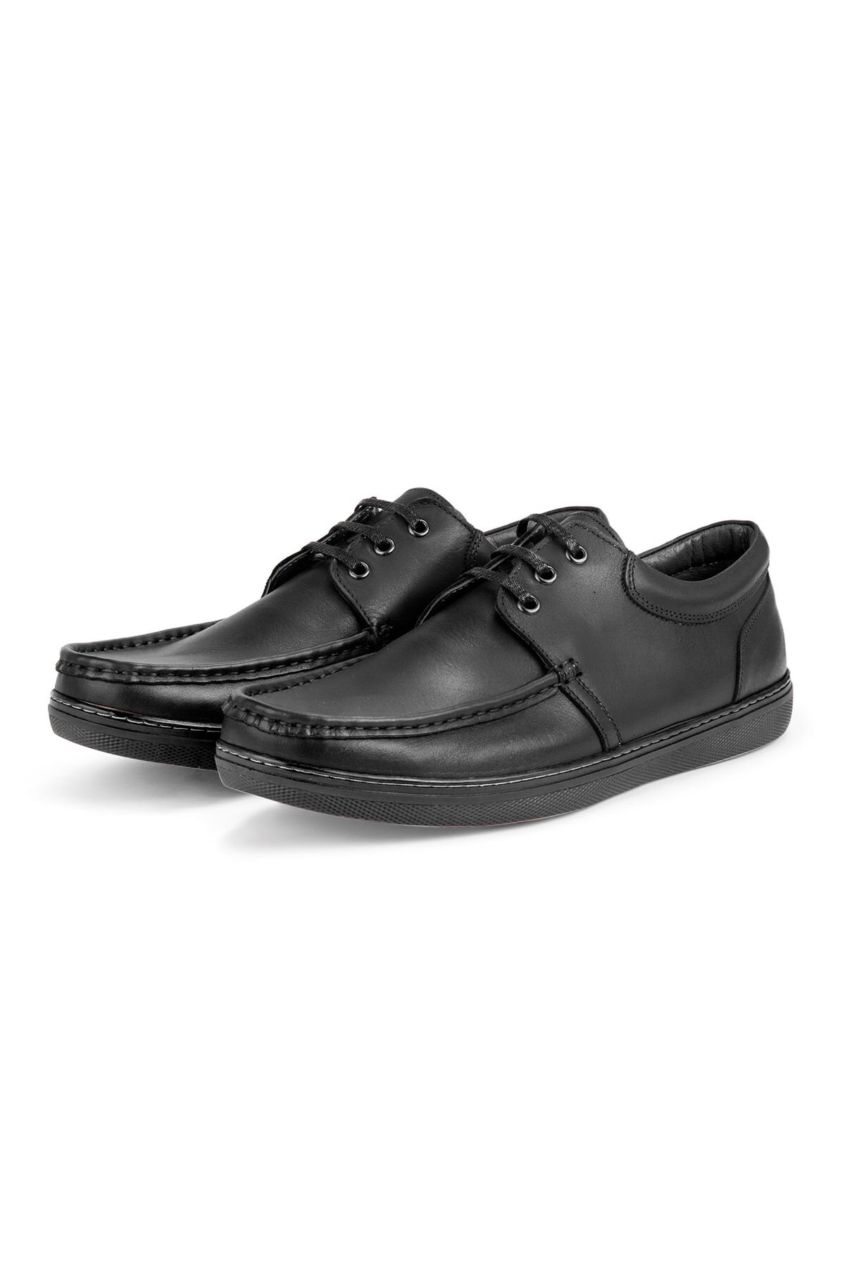 Levně Ducavelli Jazzy Genuine Leather Men's Casual Shoes Black
