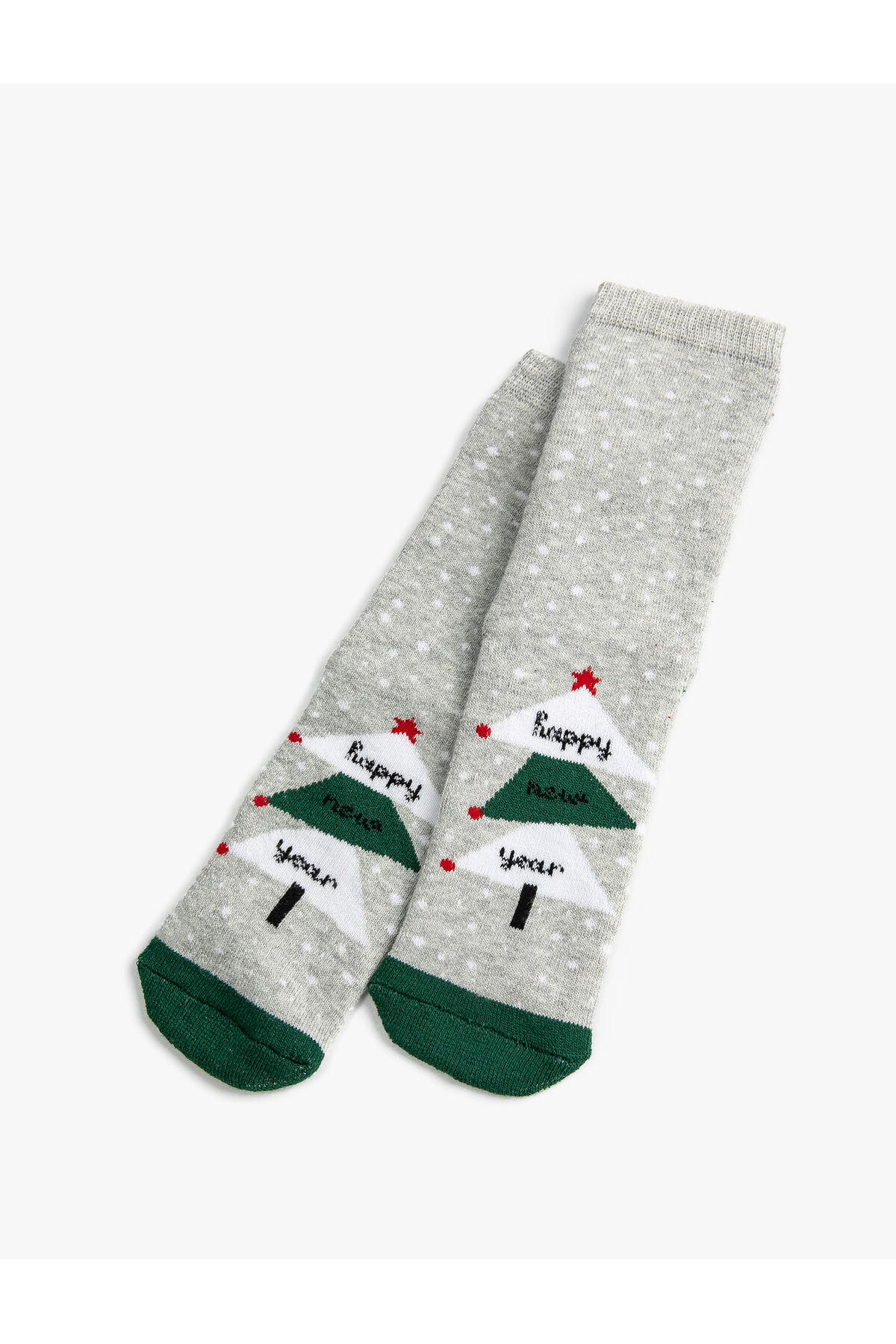 Koton New Year's Themed Christmas Tree Detailed Socks