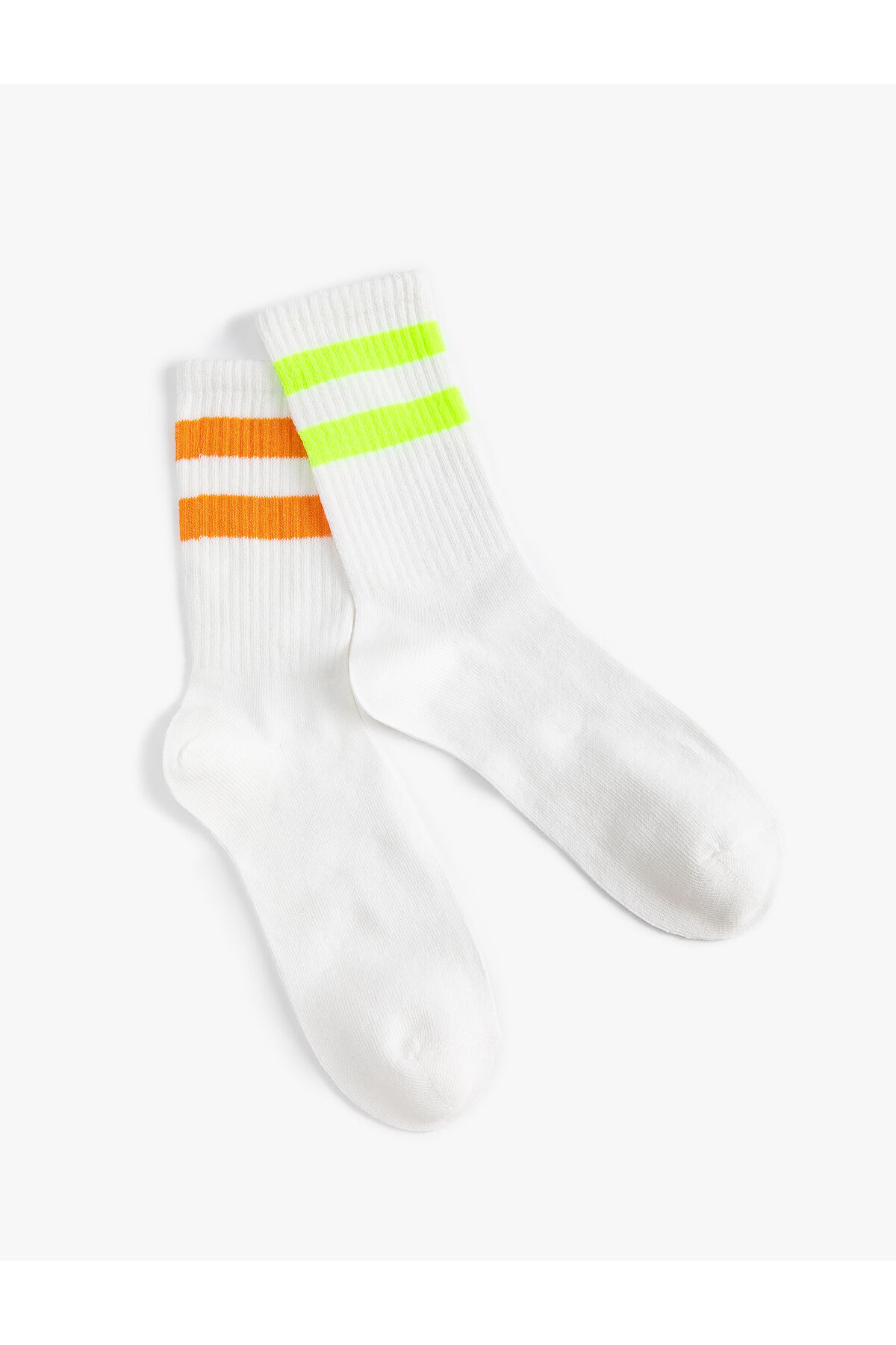 Levně Koton Set of 2 Tennis Socks Striped Patterned