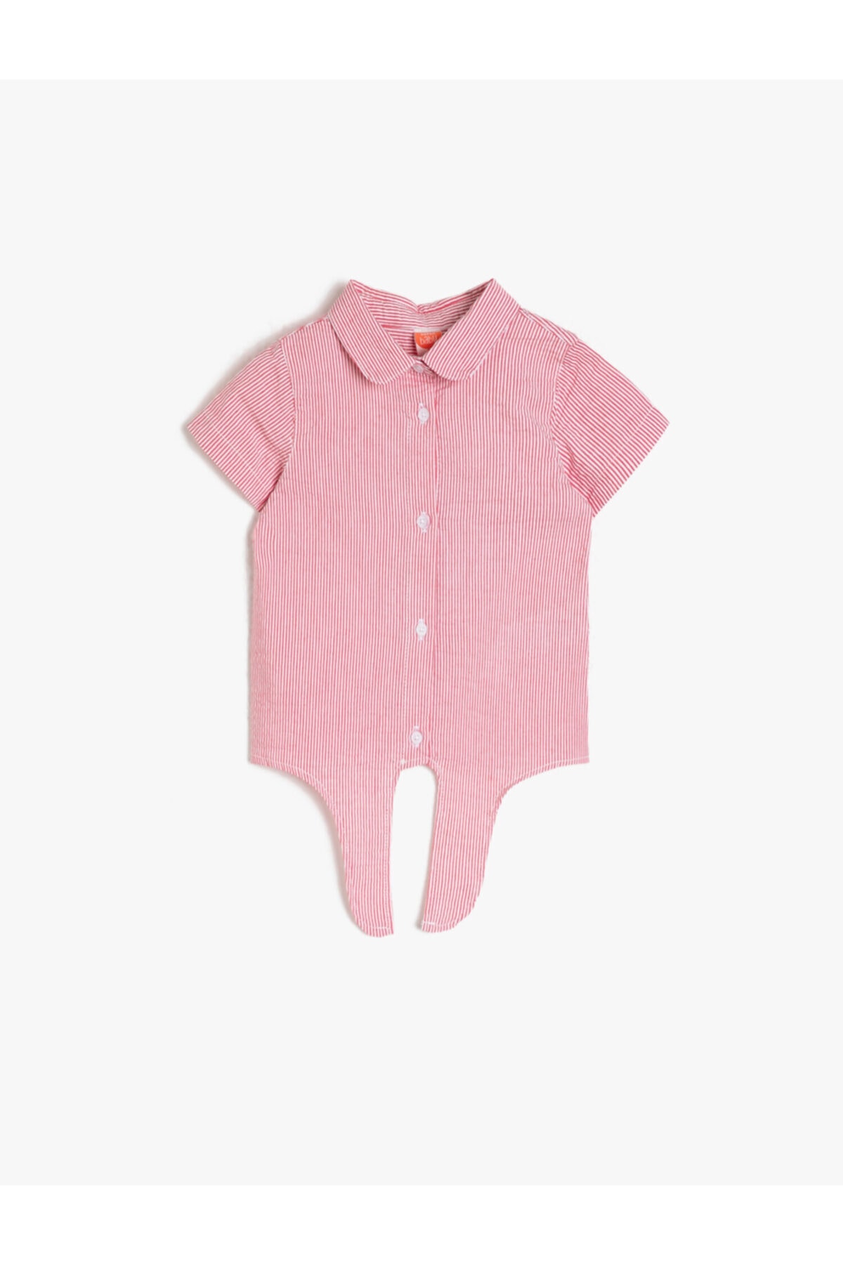Koton Red Striped Shirt for Baby Girl