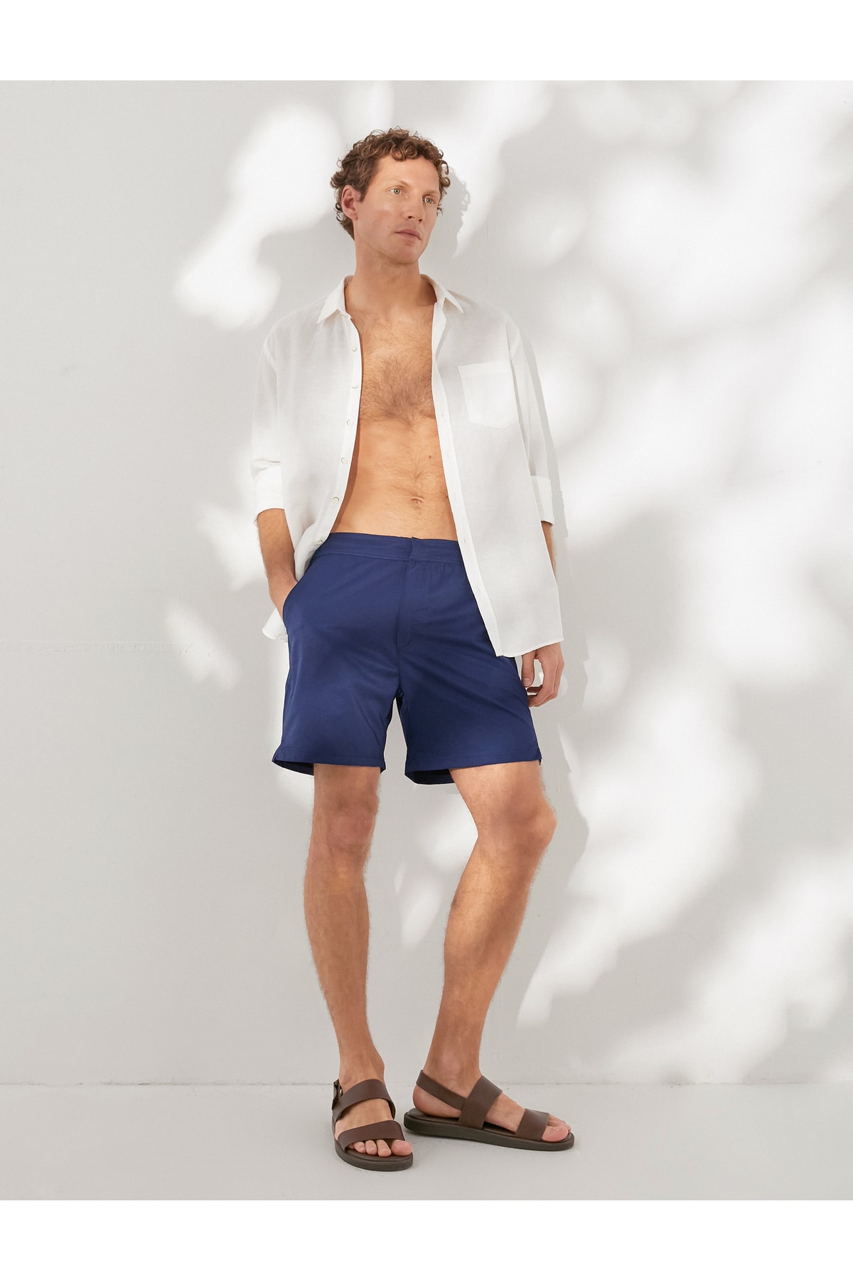 Koton Swimsuit Shorts Elastic Waist Pocket Detailed