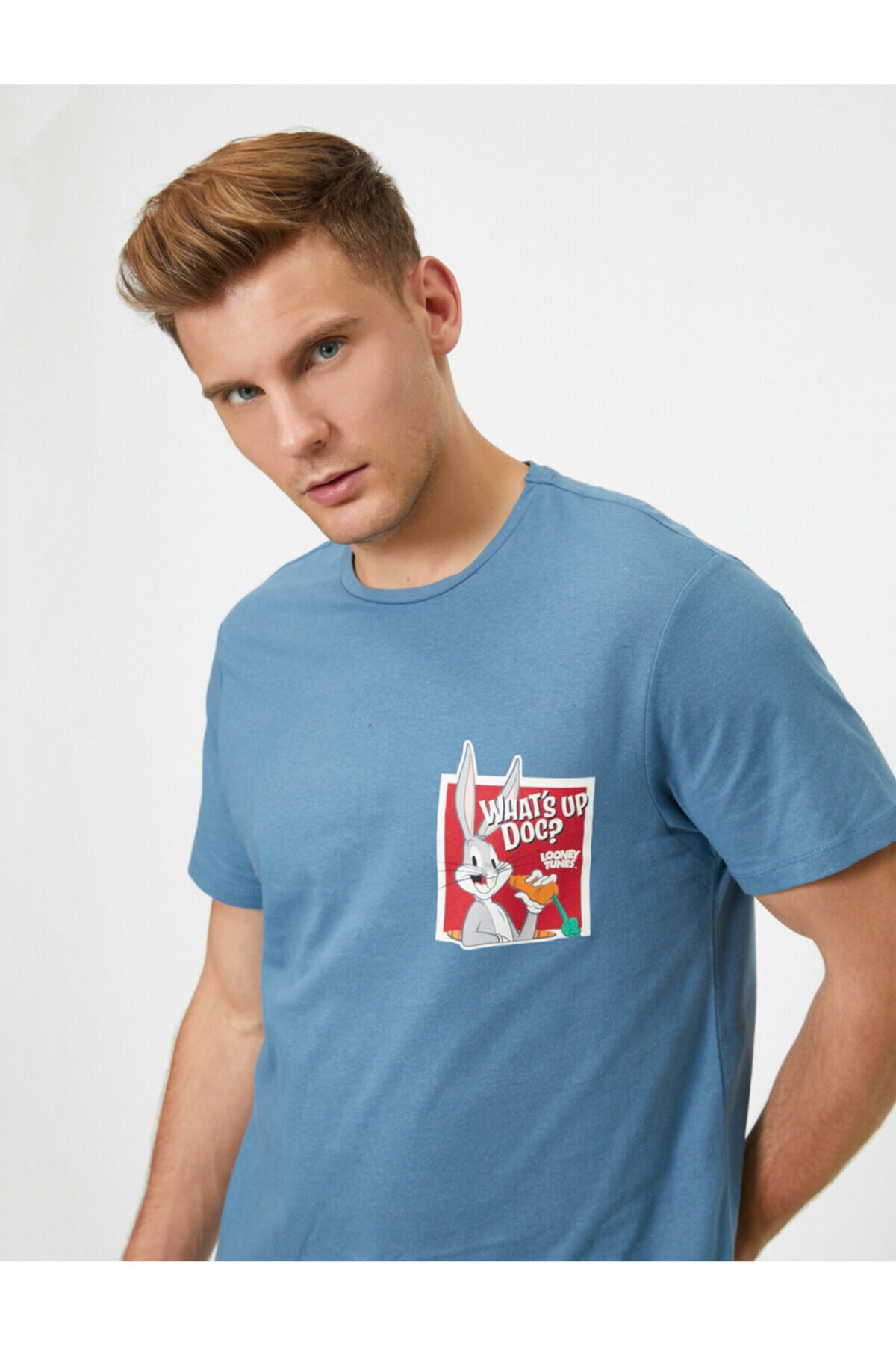 blue looney tunes shirt