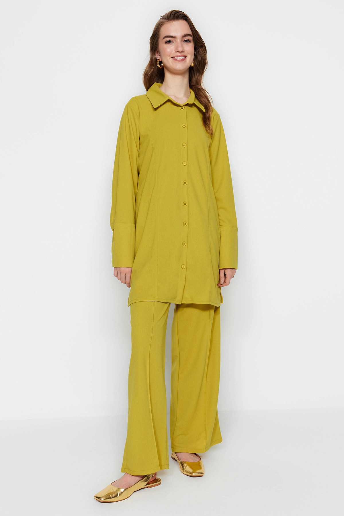 Trendyol Two-Piece Set - Yellow - Regular fit