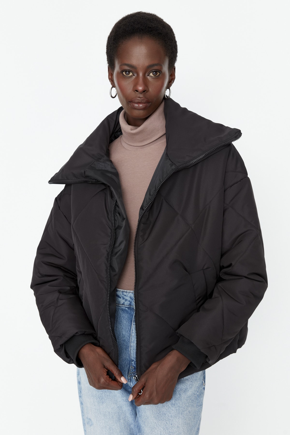 Trendyol Winter Jacket - Black - Puffer