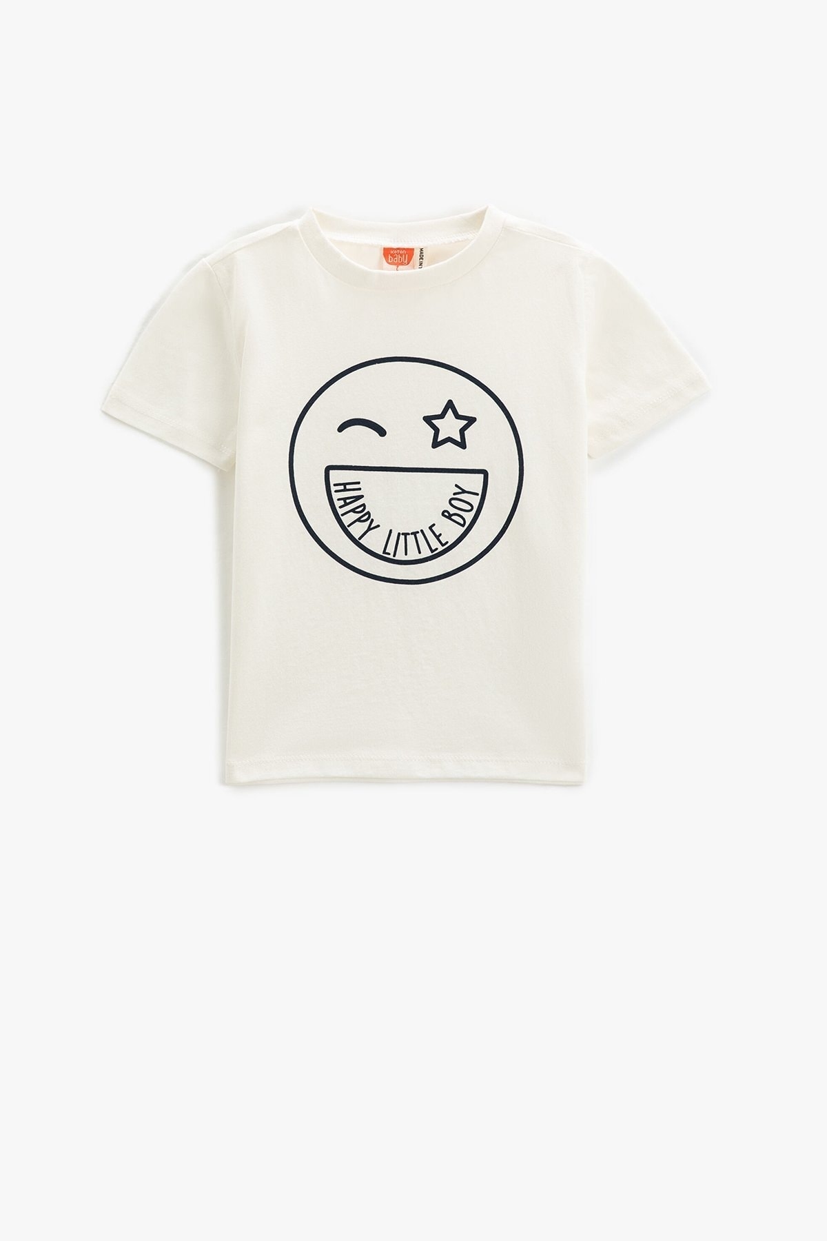 Levně Koton Short Sleeve Crew Neck T-Shirt with a Print
