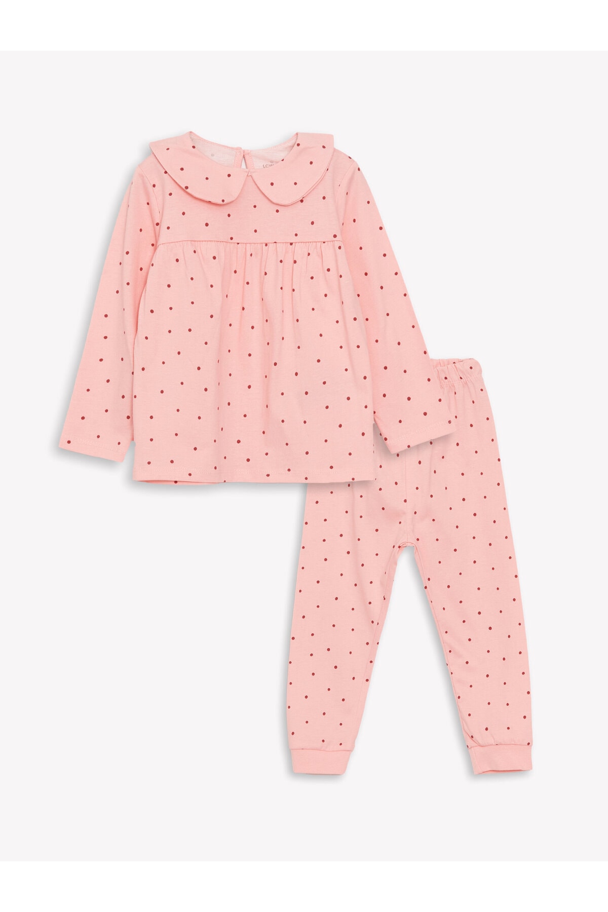 LC Waikiki Polka Dot Baby Girl Pajamas Set