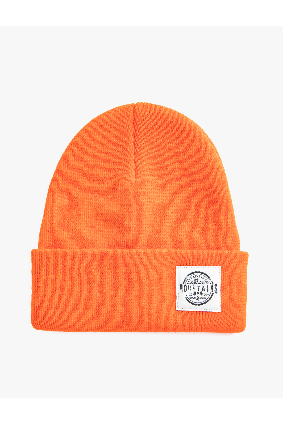 Koton Basic Knit Beanie with Label Detail
