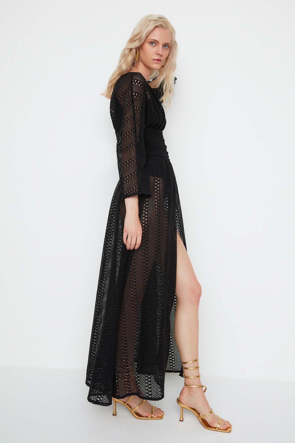 Trendyol Dress - Black - Wrapover