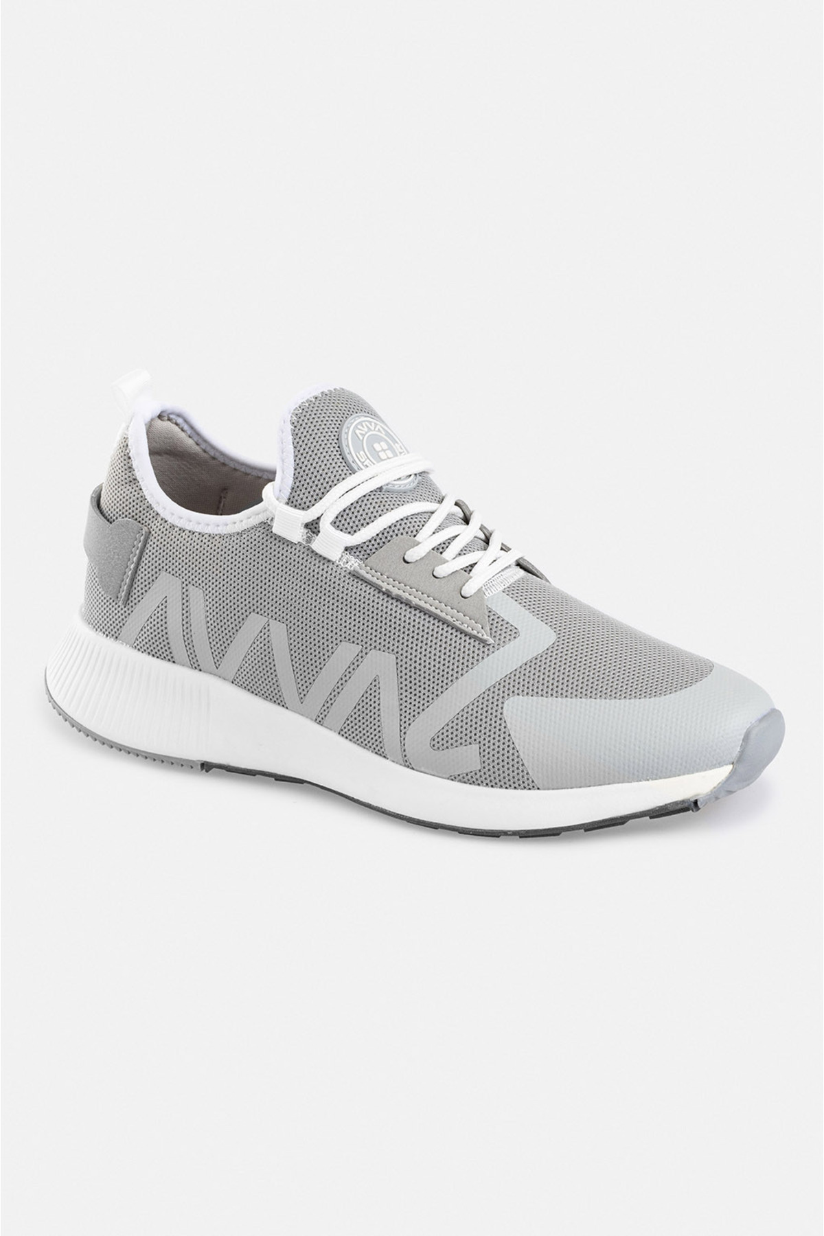Avva Men's Gray Printed Flexible Sole Casual Sports Shoes