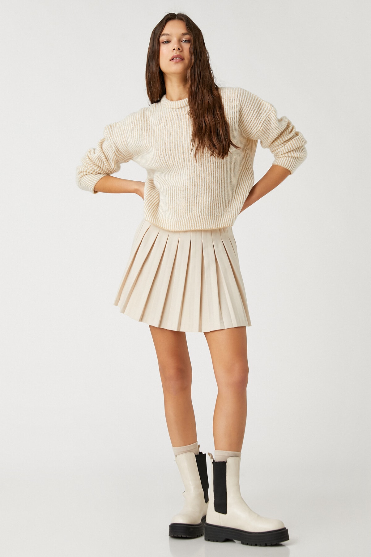 Koton Sweater - Beige - Regular fit