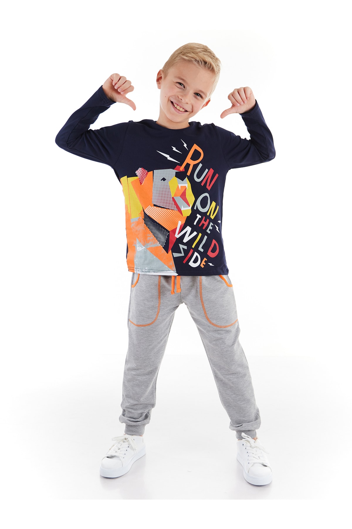 Mushi Wild Bear Boys Pants Suite