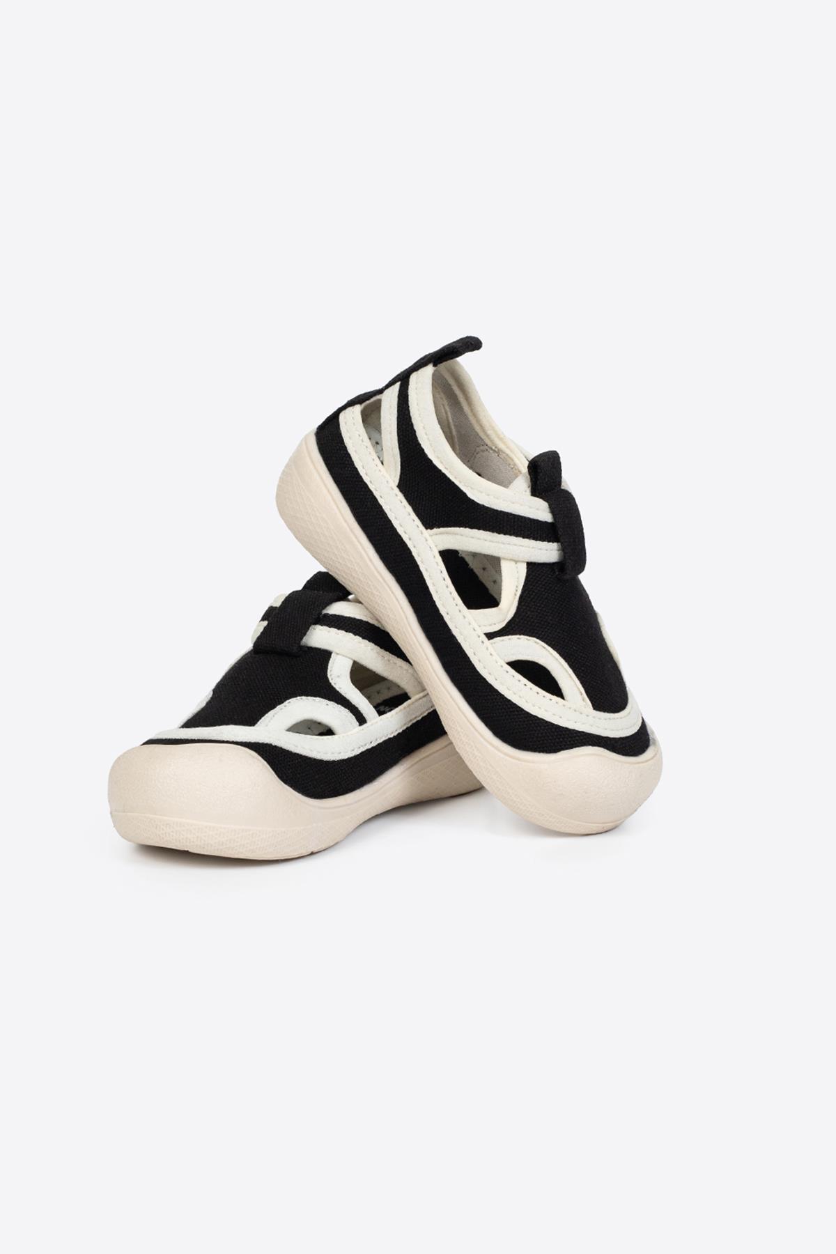 LETOON Black and White Kids Sandals