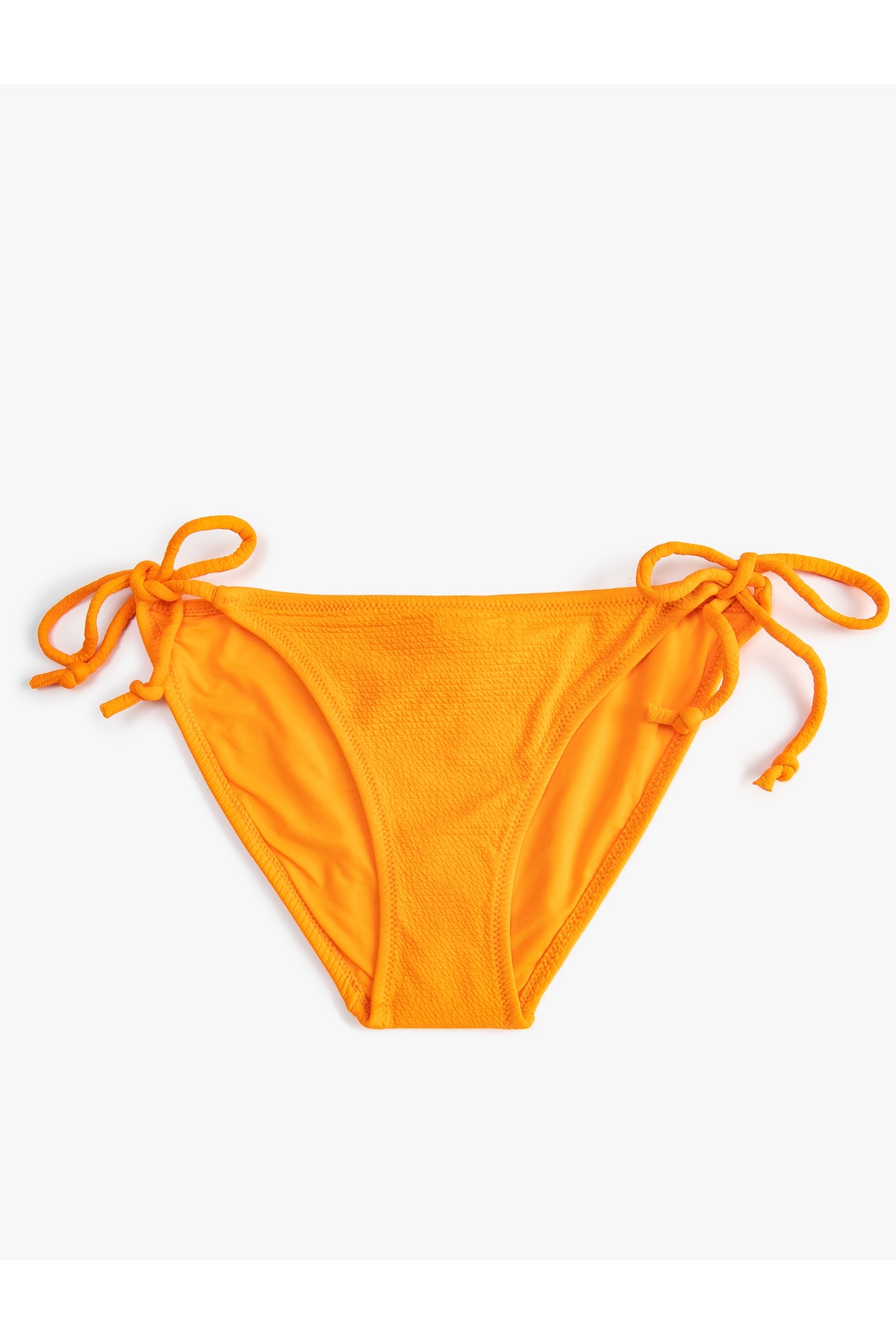 Koton Brazilian Bikini Bottoms Basic Textured Tie Down the Sides.
