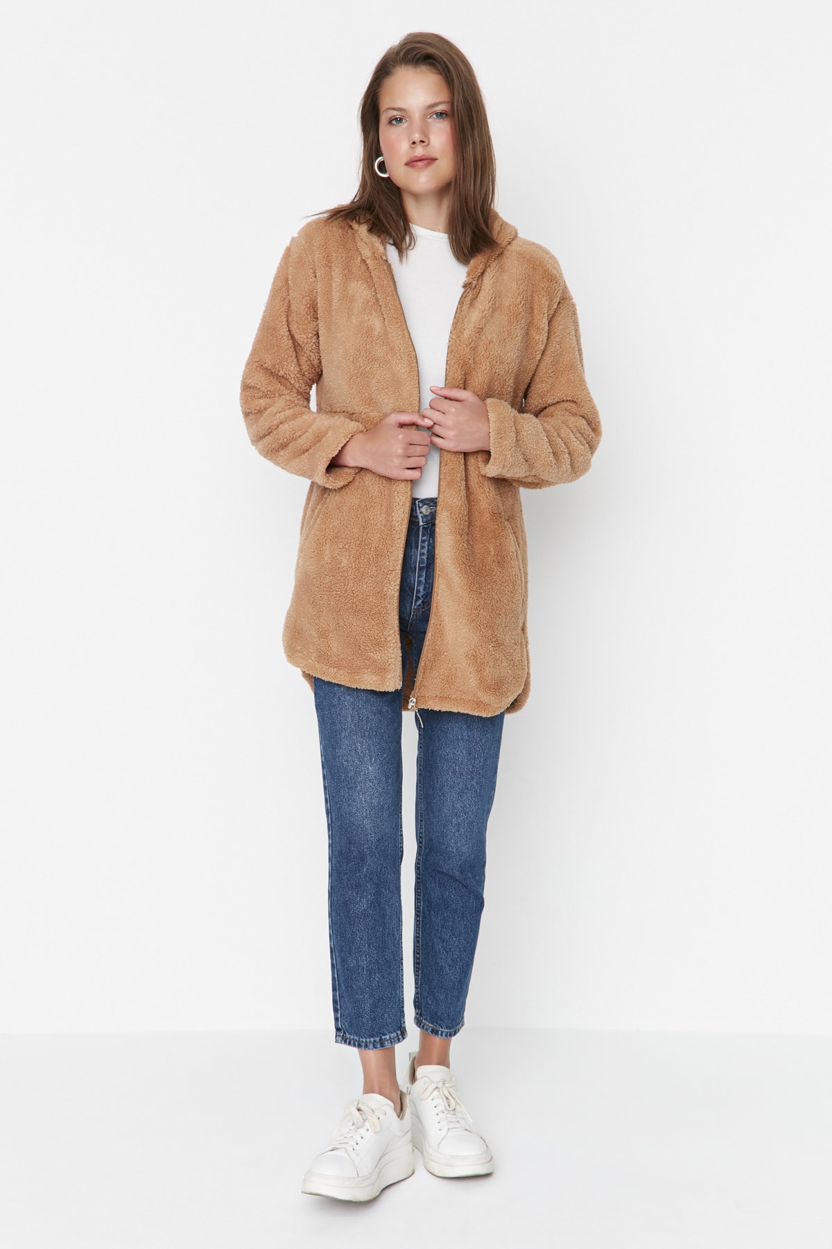 Women's hoodie Trendyol Plush