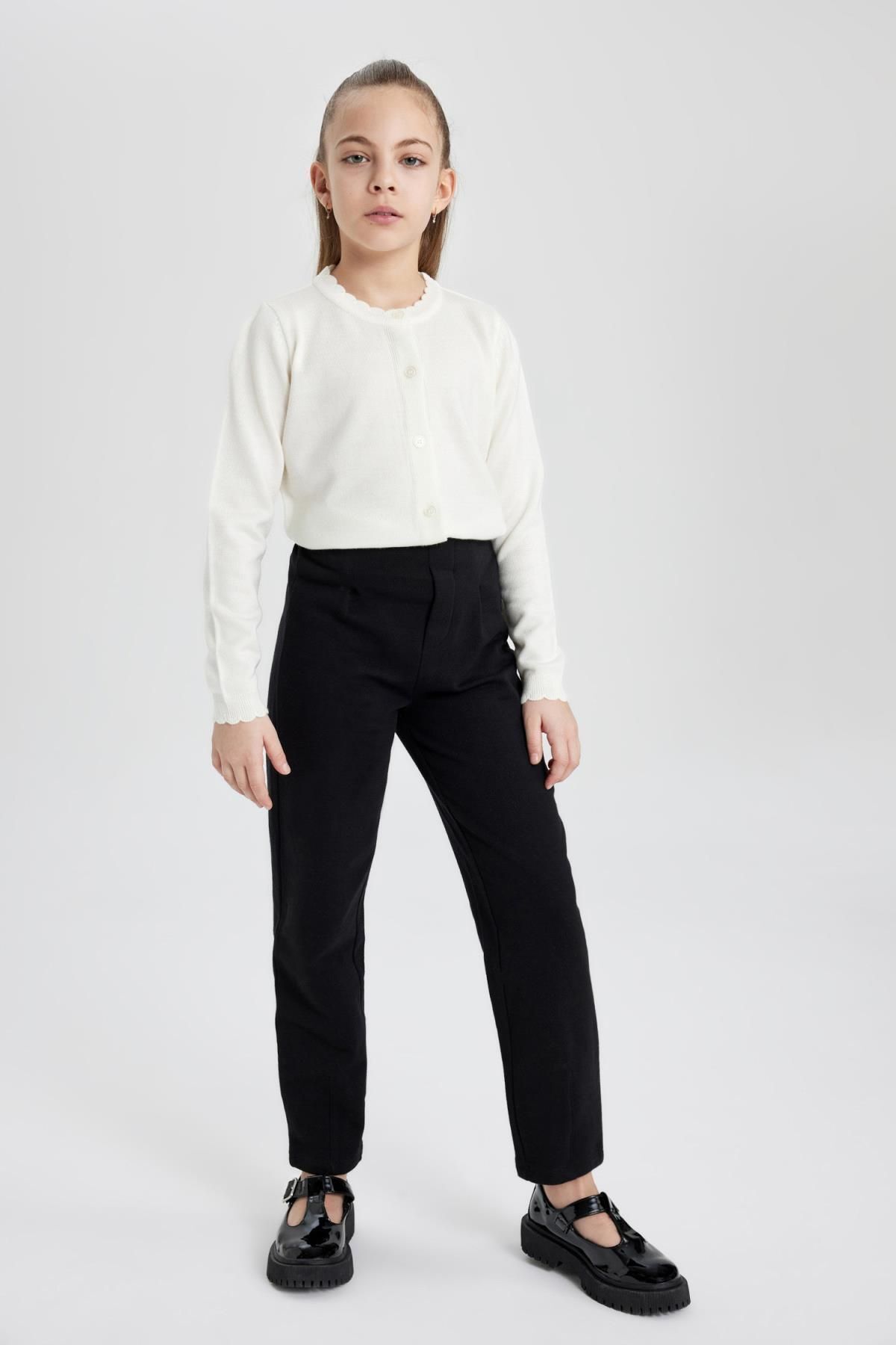 DEFACTO Girl's Straight Fit Trousers