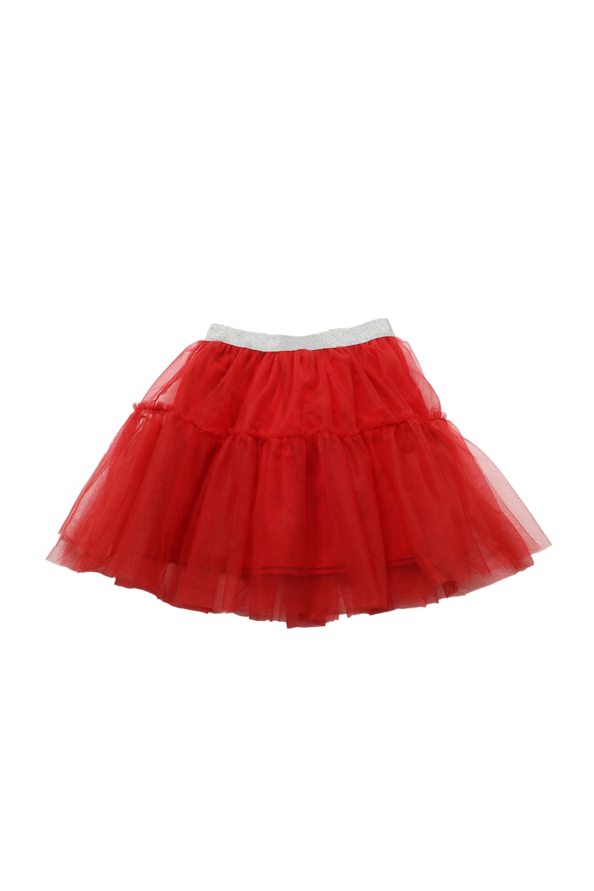 Trendyol Red Tulle Girl Knitted Skirt