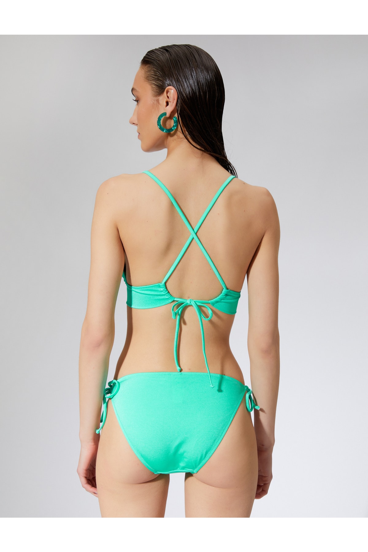 Koton Bikini Tops Bralette Crossovers Covered