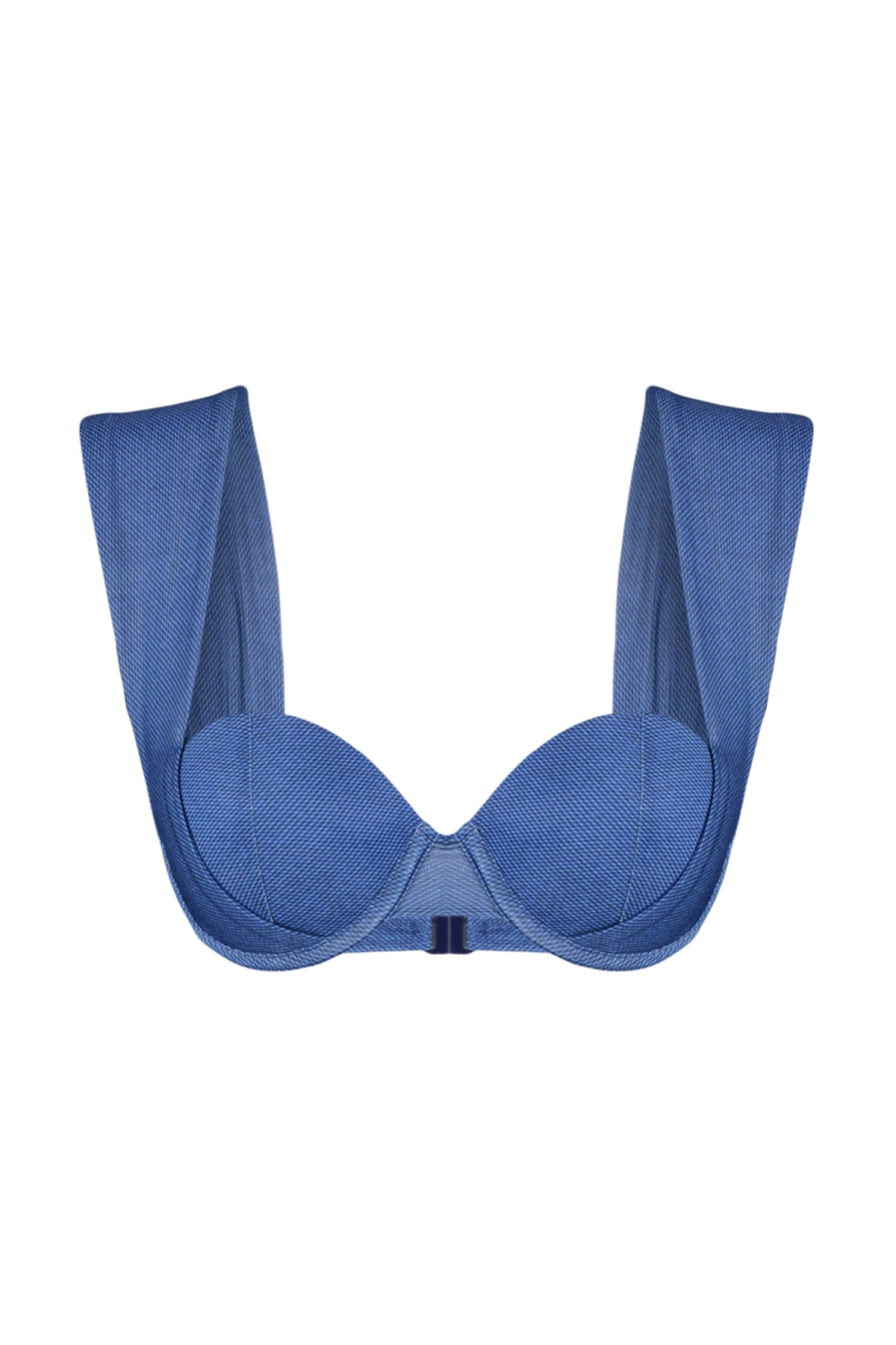 Trendyol Blue Underwire Bikini Top