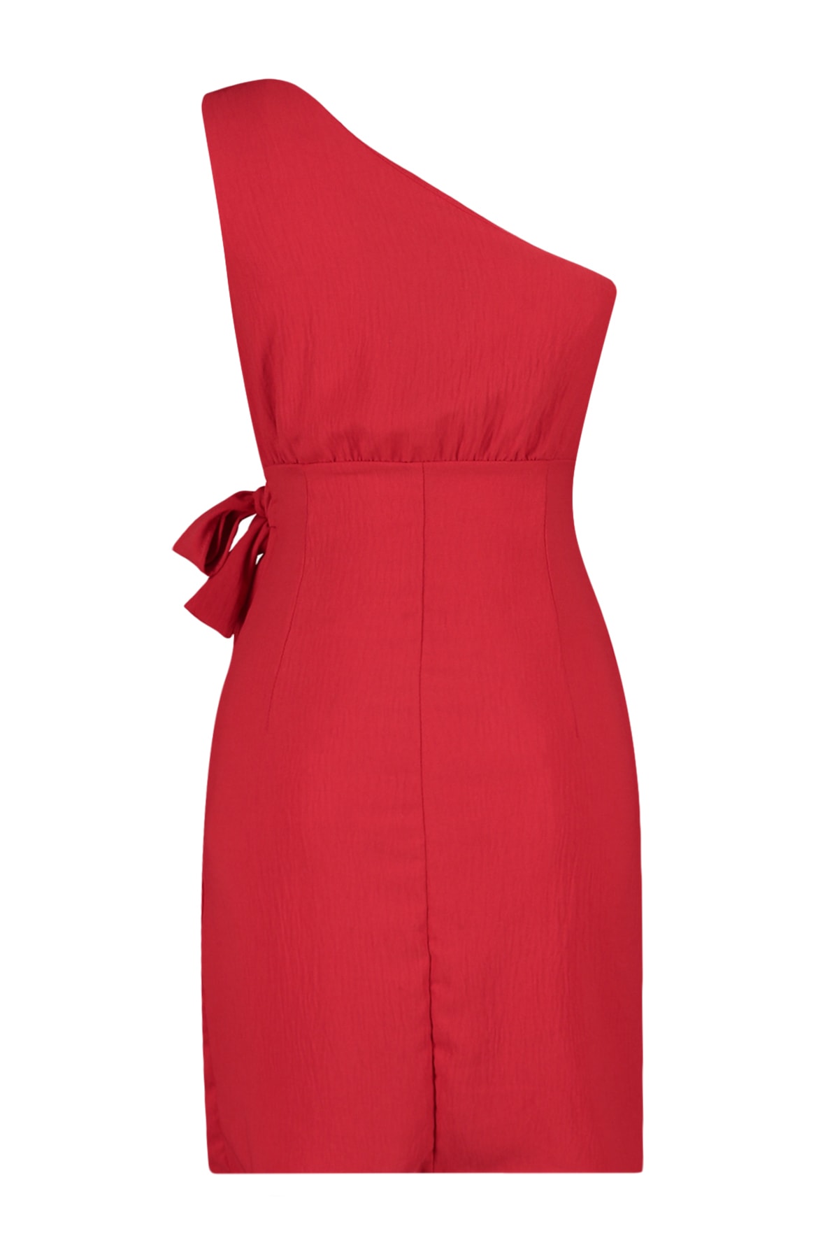 Trendyol Red Double Breasted Koven Knot Detailed Oven Dress
