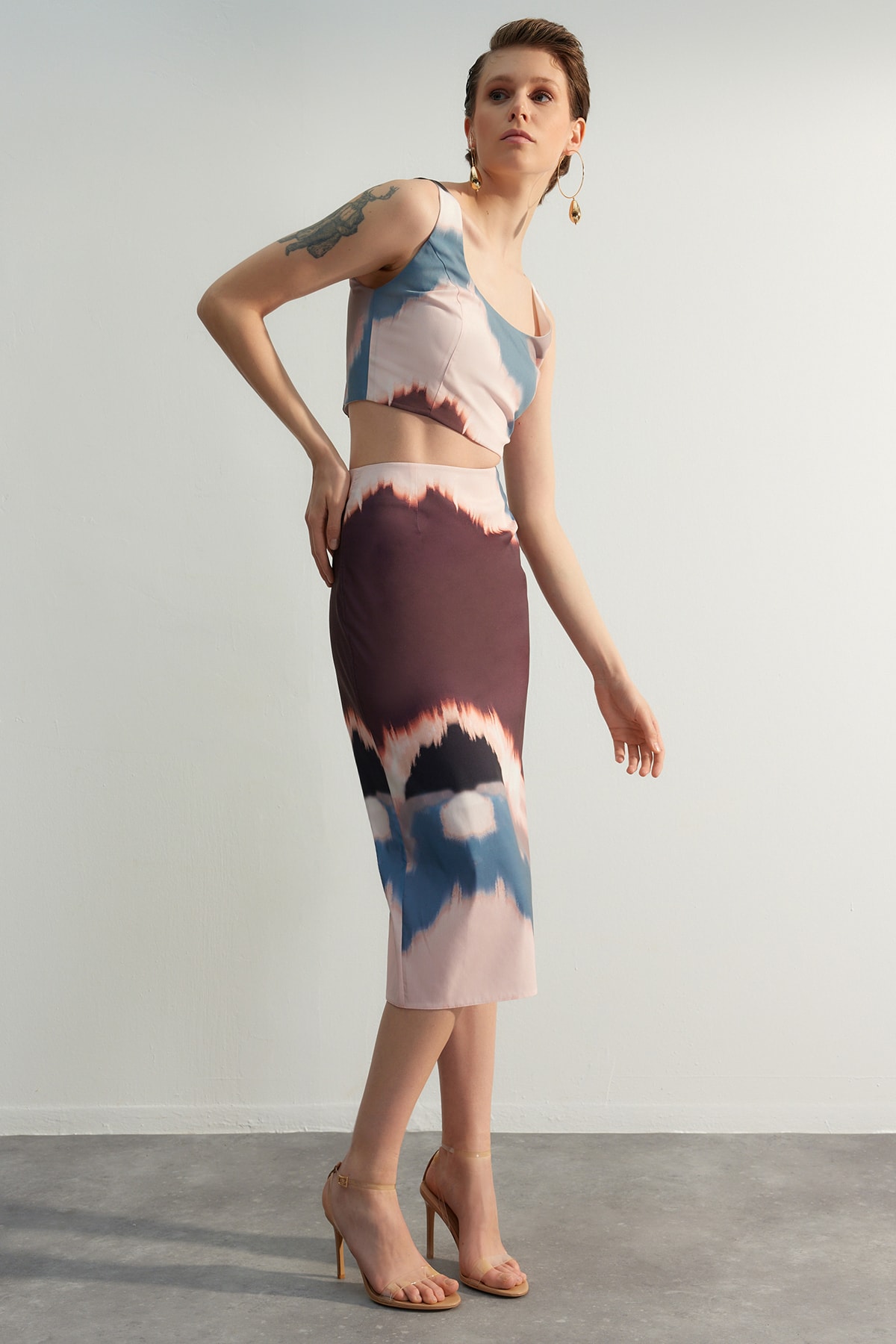 Trendyol Limited Edition Multicolored Woven Skirt
