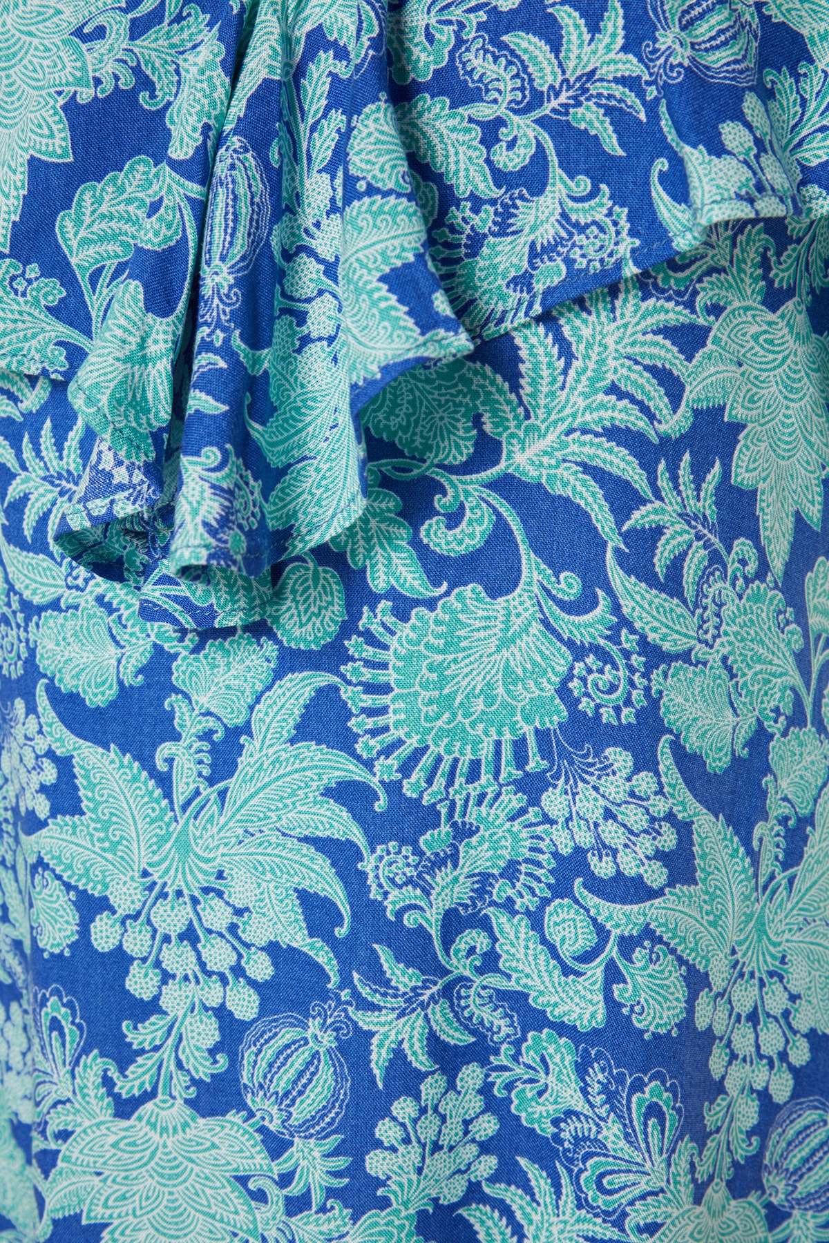 Trendyol Floral Pattern Maxi Woven Flounce Beach Dress