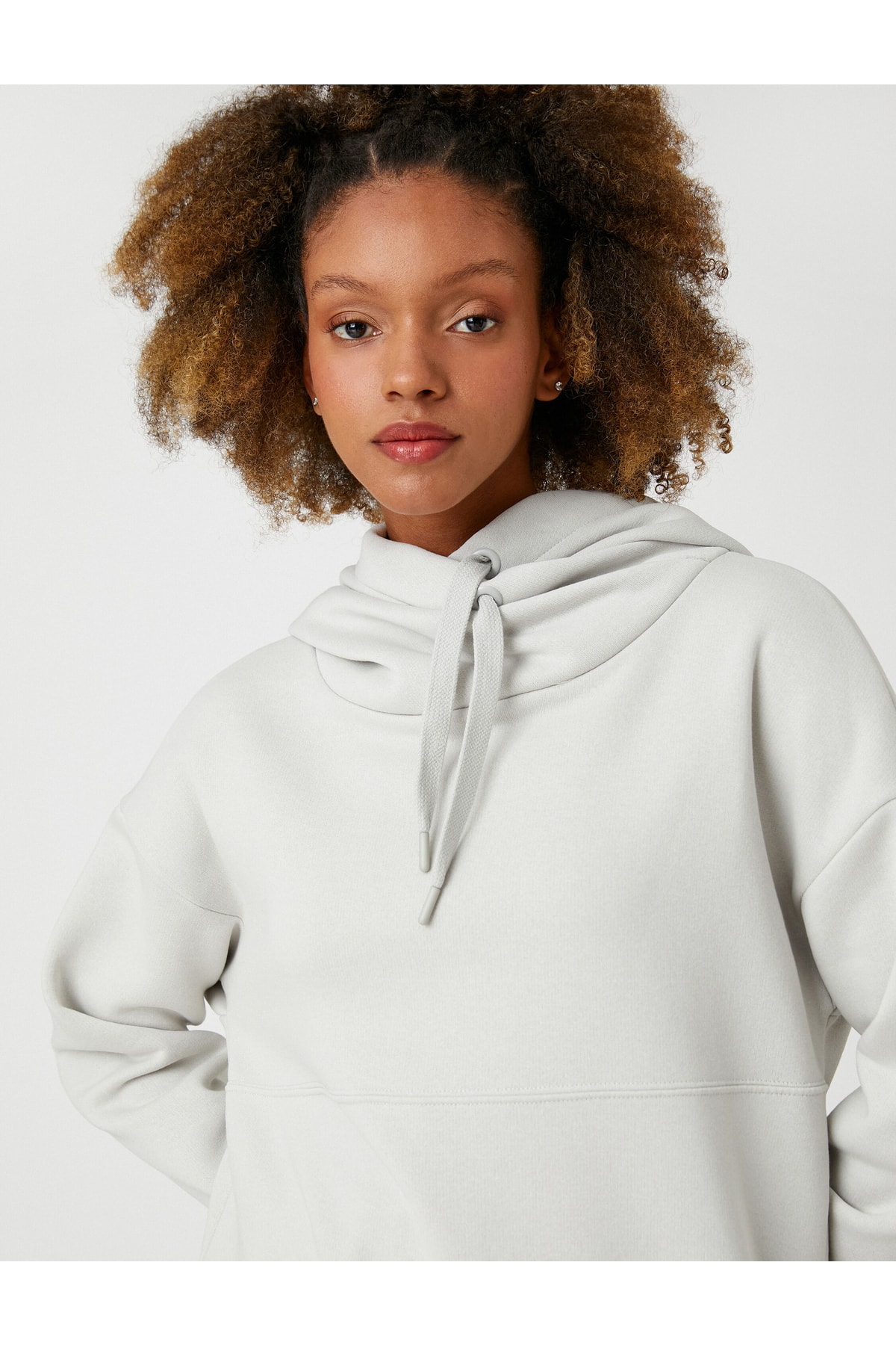 Koton Hooded Basic Sweatshirt Oversize