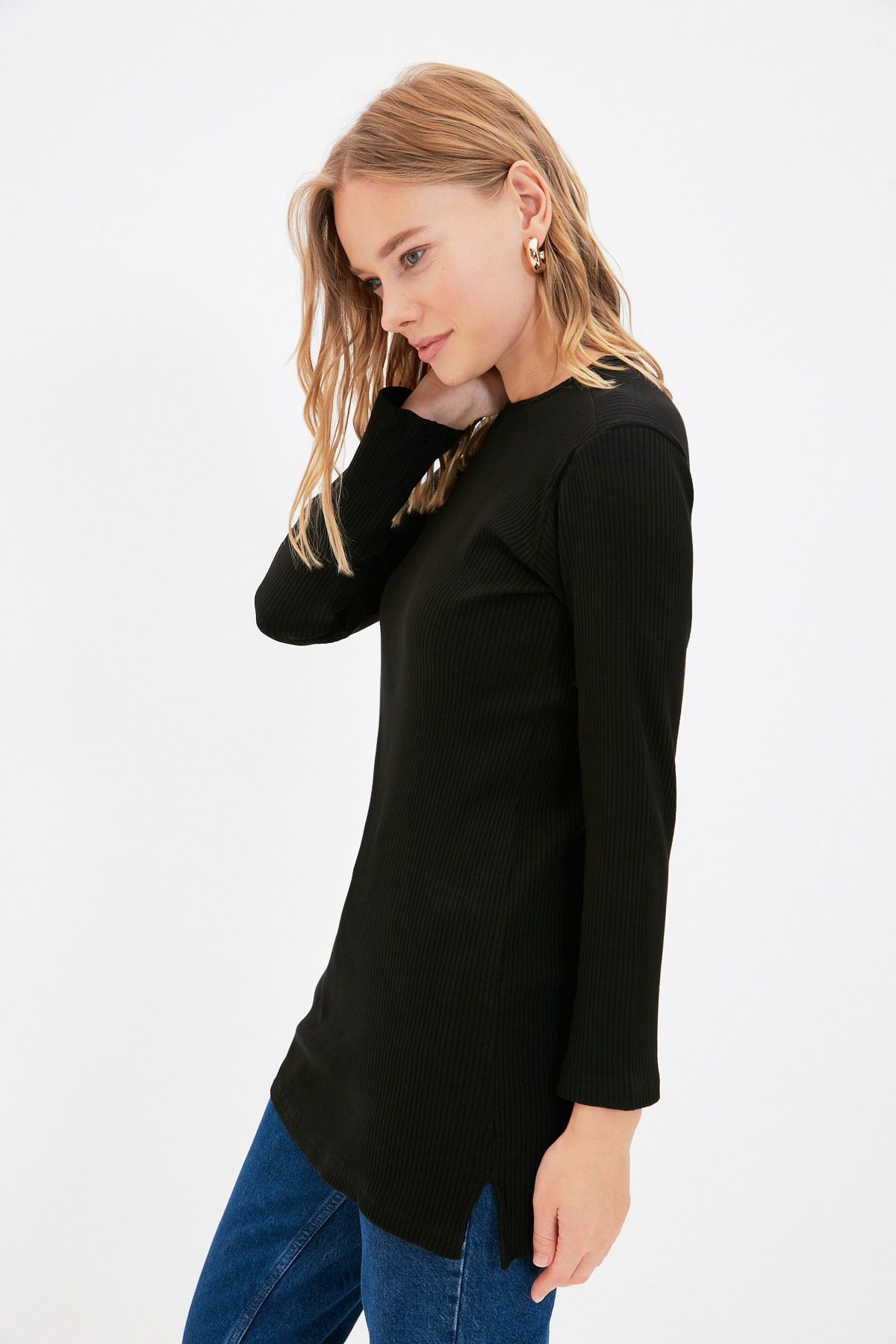 Trendyol Tunic - Black - Regular fit