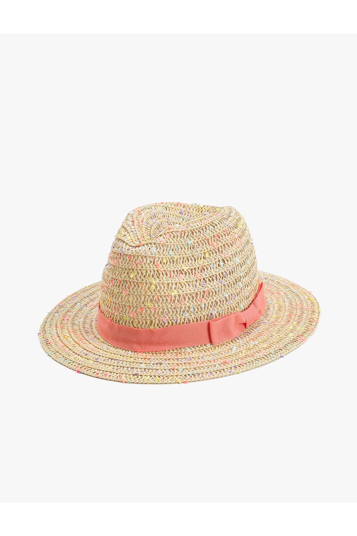 Levně Koton Straw Hat with Bow Detail