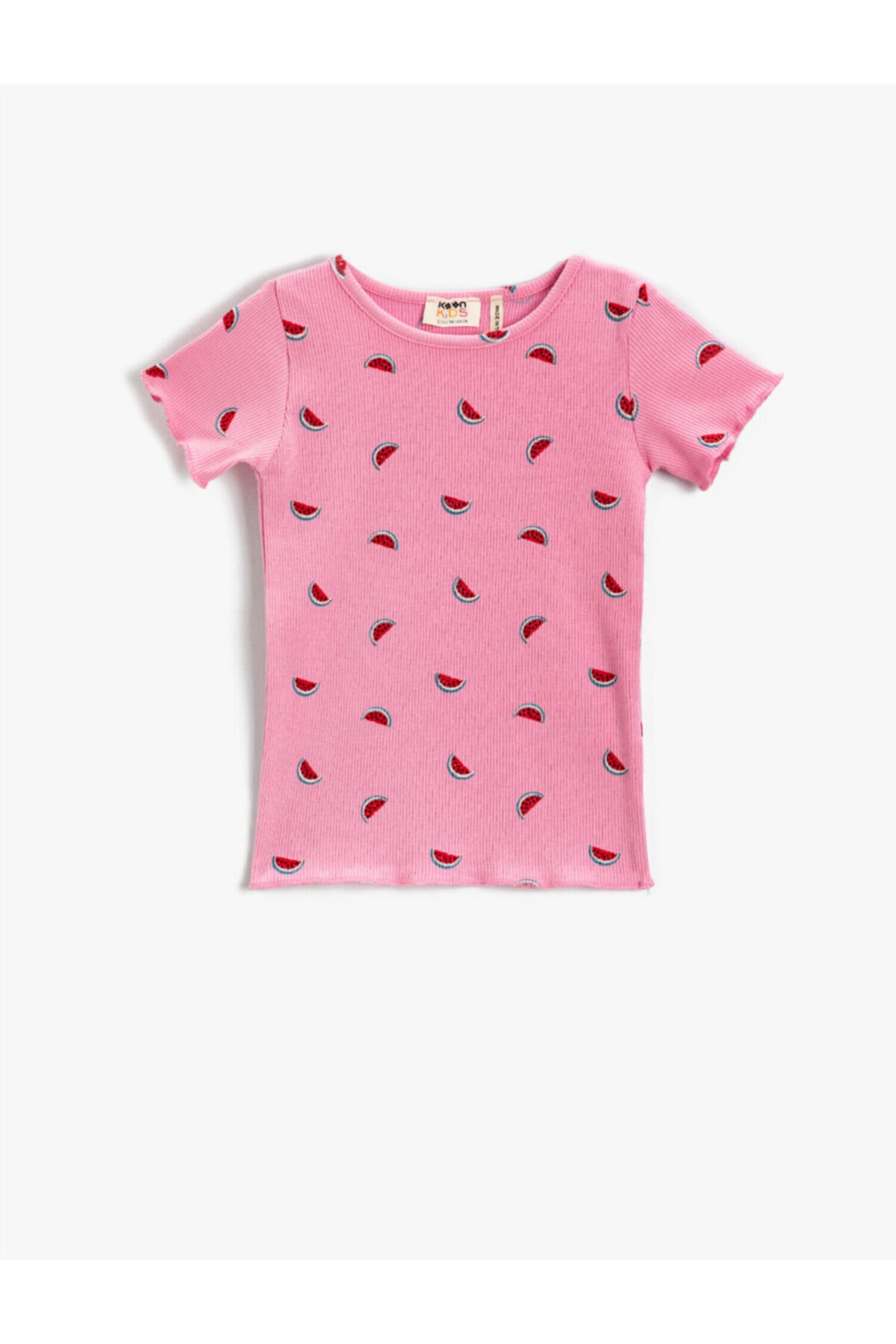 Koton Watermelon Print Short Sleeved T-Shirt Cotton