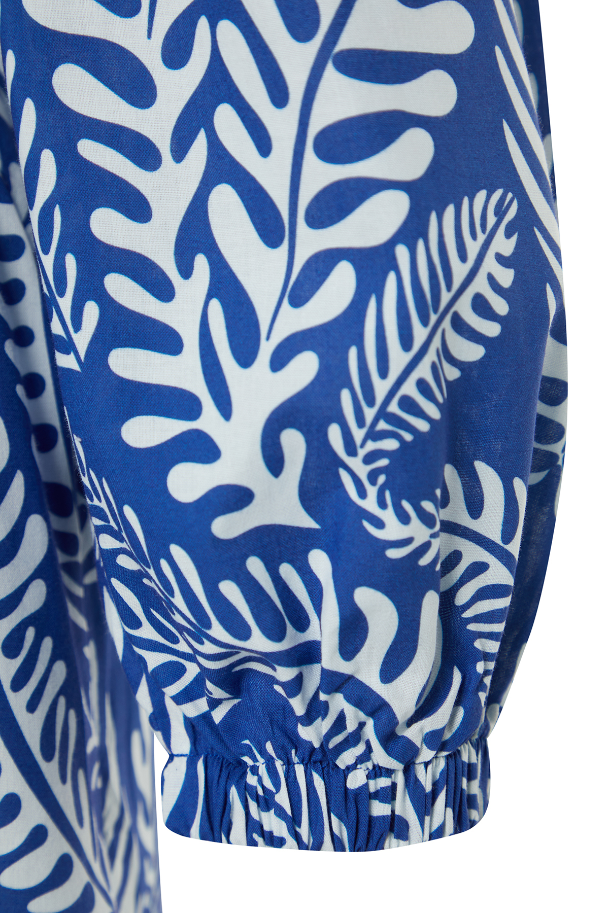 Trendyol Tropical Patterned Mini Woven Cut Out/Window Beach Dress