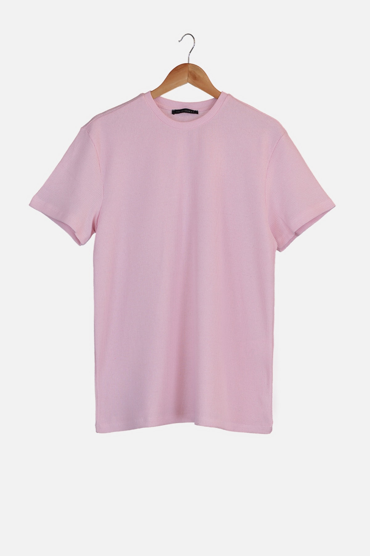 Trendyol Pink Men's Regular Fit Short Sleeve T-Shirt