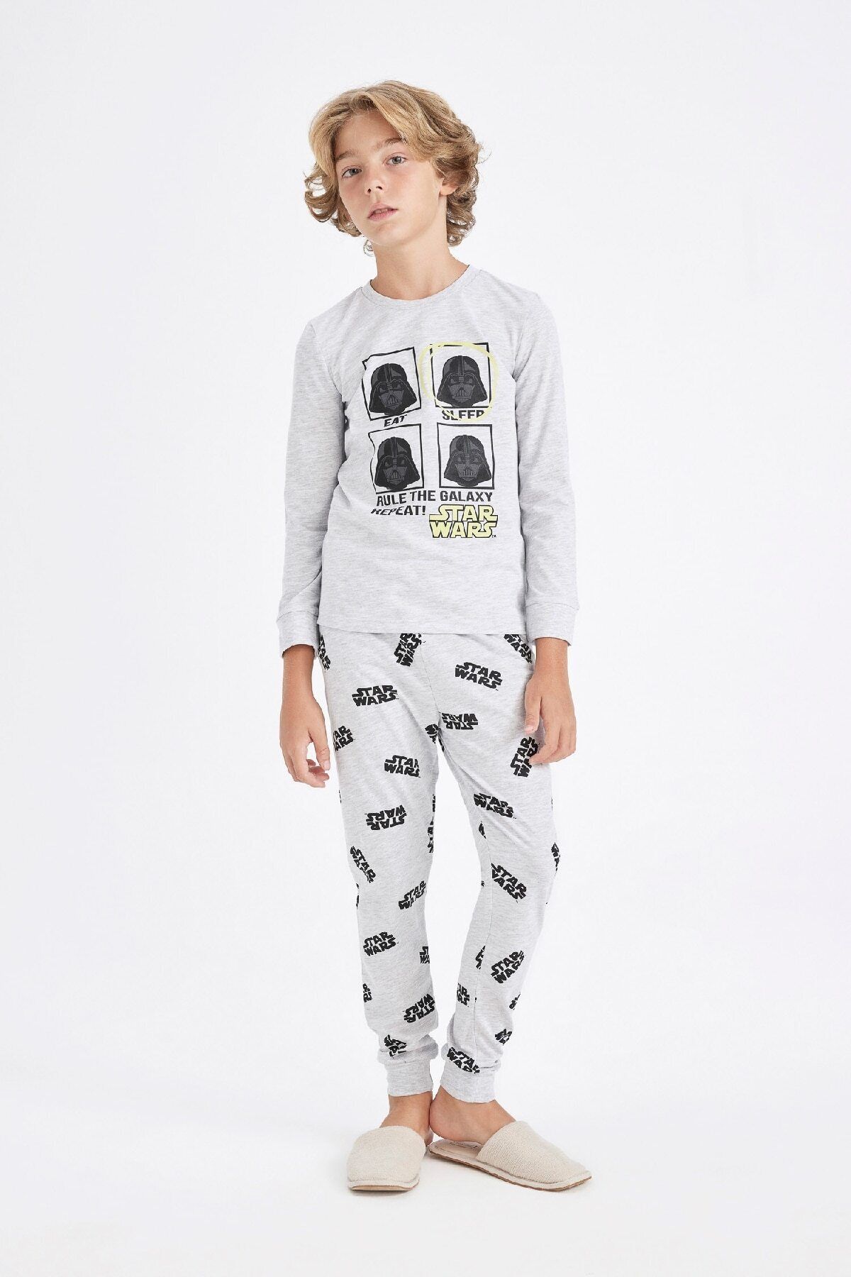 DEFACTO Boy Star Wars Long Sleeve Pajama Set