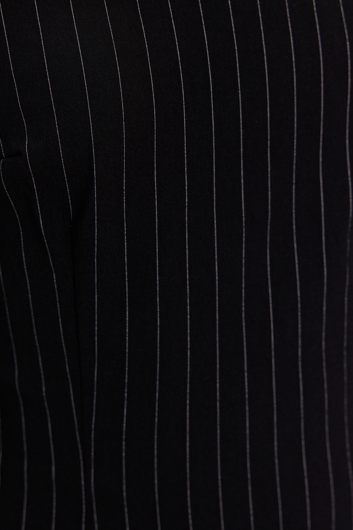 Trendyol Black Striped, Fitted, Tulle Collared Woven Mini Dress