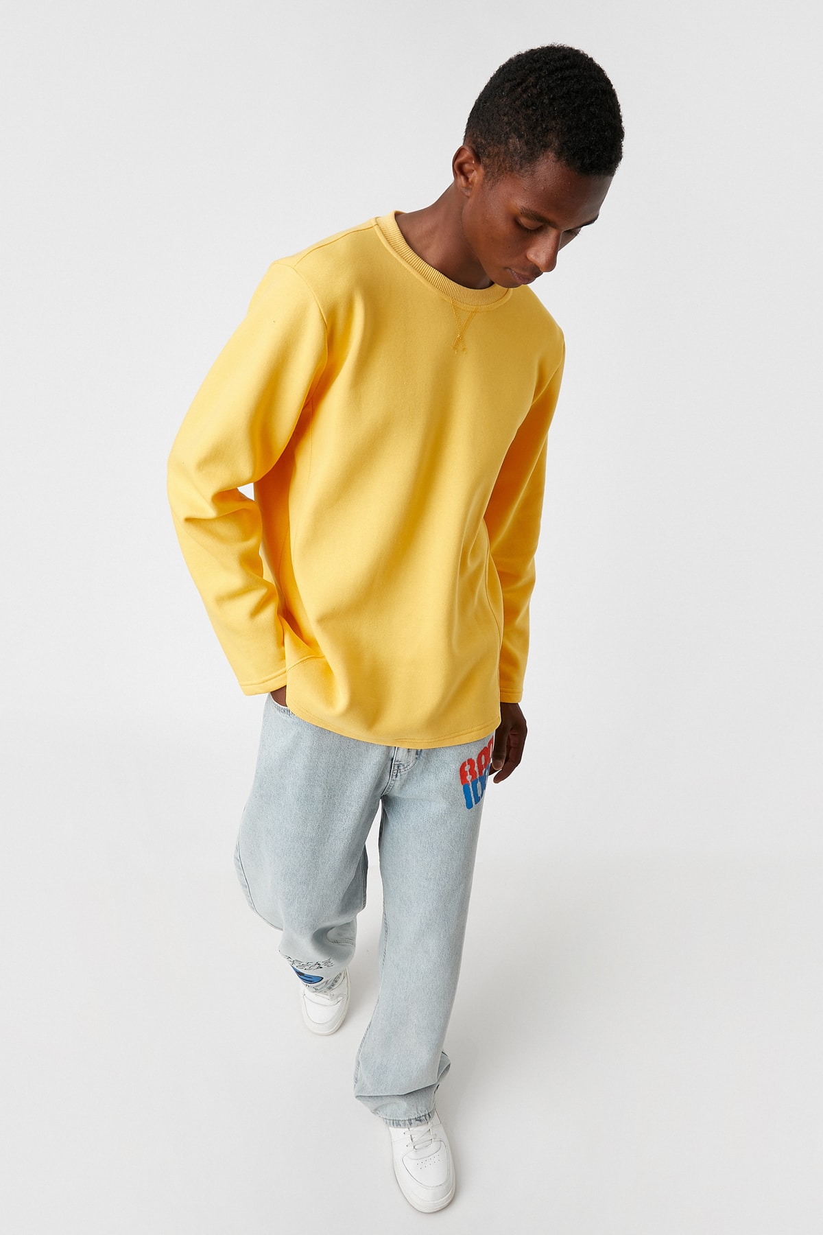 Koton Sweatshirt - Gelb - Regular fit