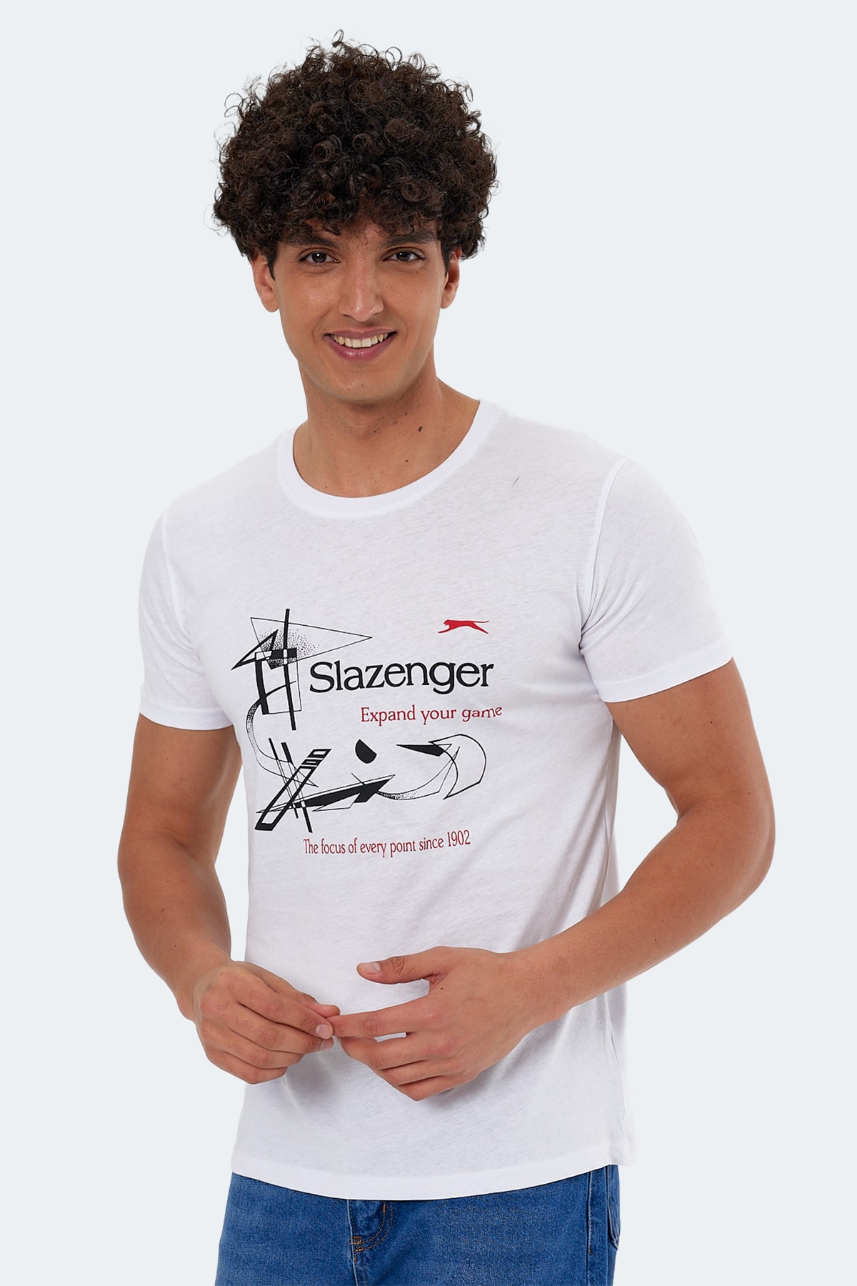 Levně Slazenger Karel Pánské tričko bílé