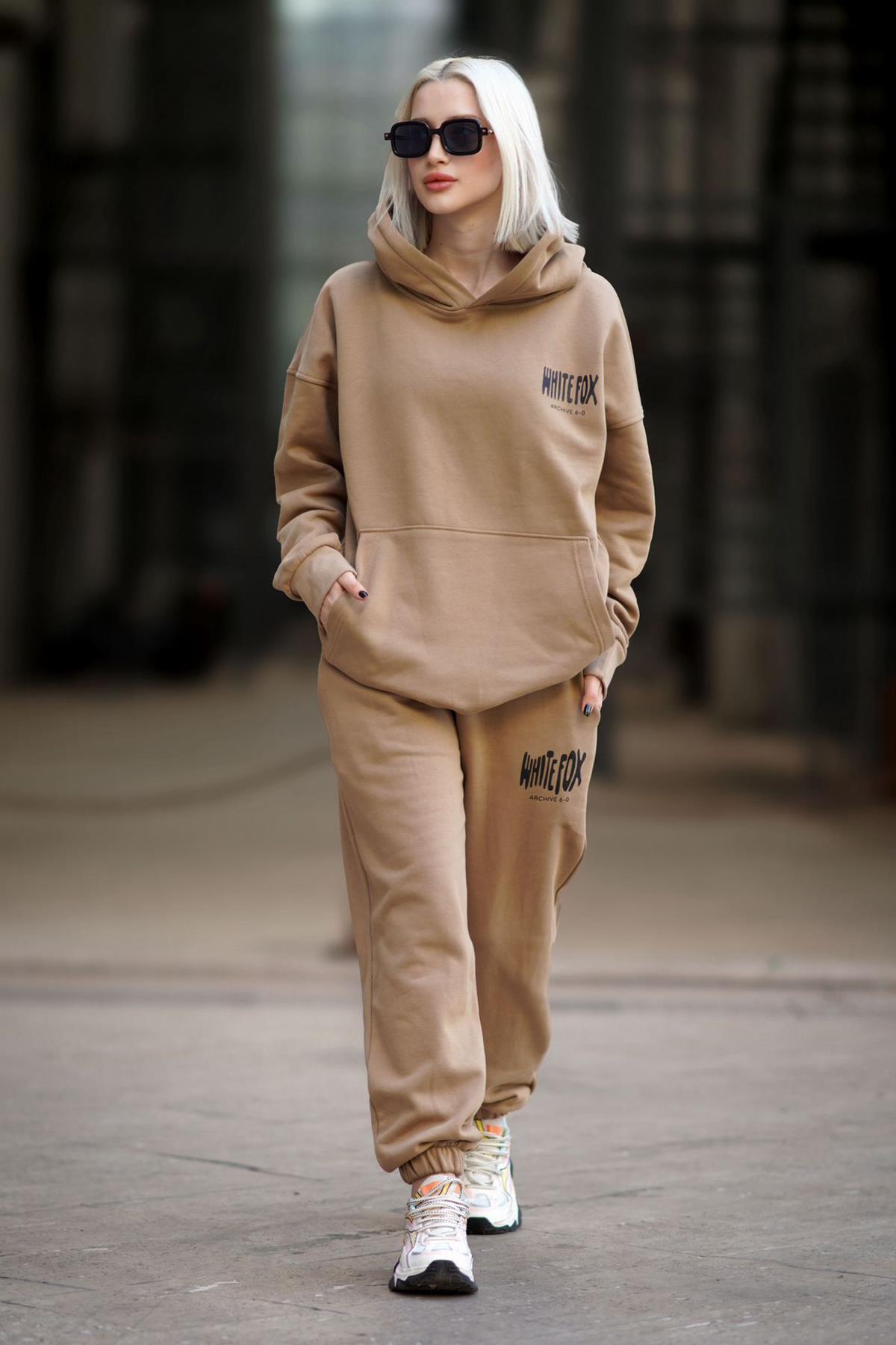 Madmext Women's Mink Hooded Tracksuit