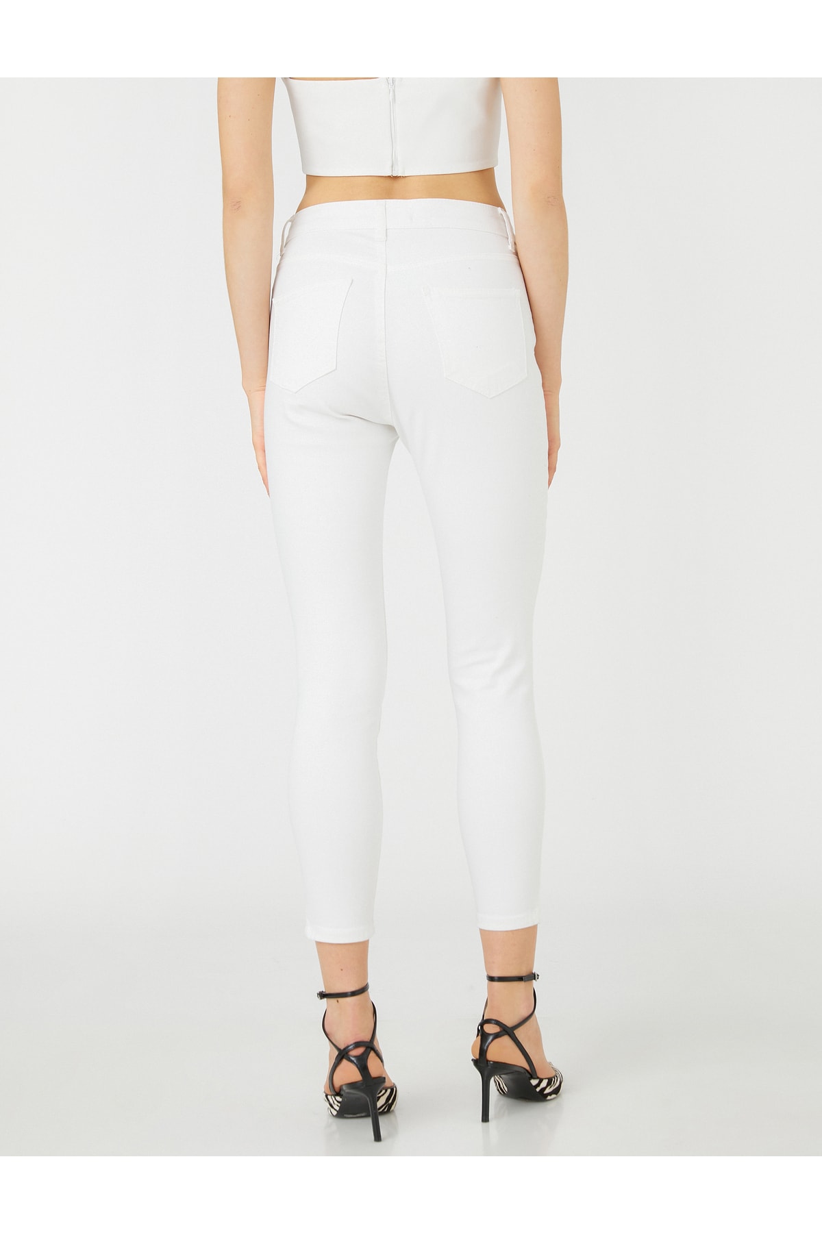 Koton Skinny Leg Jeans pantaloni Slim Fit High Talie - Carmen Jean