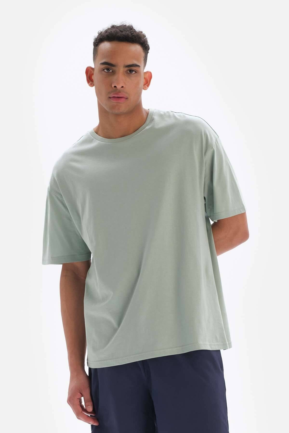 Dagi Men's Mint Green Tennis Match Printed T-Shirt