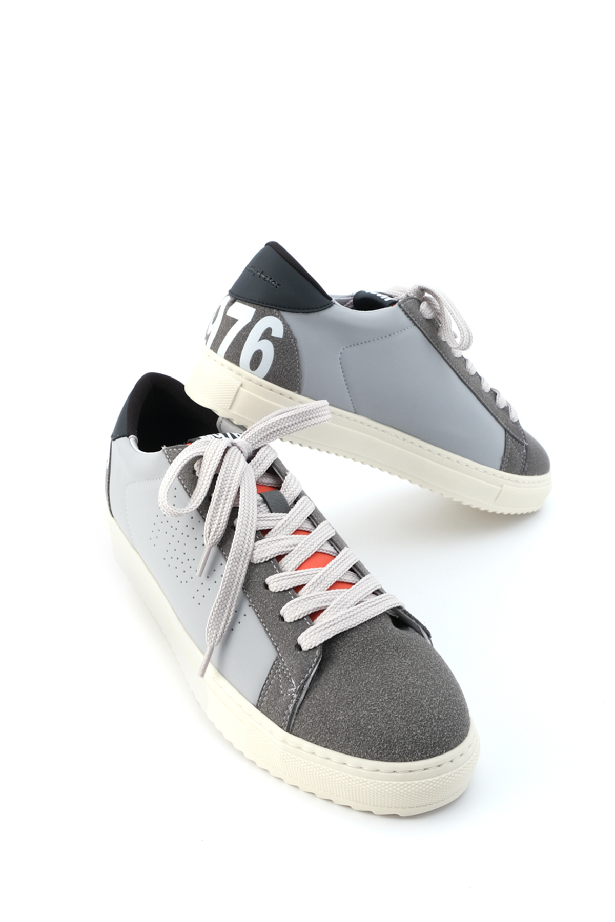 Levně Marjin Men's Sneaker Comes Lace-Up Sneakers Gray