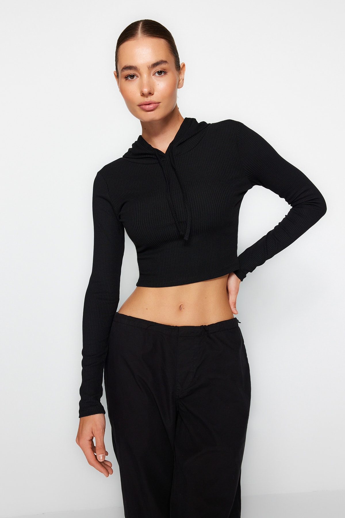 Trendyol Blouse - Black - Slim fit