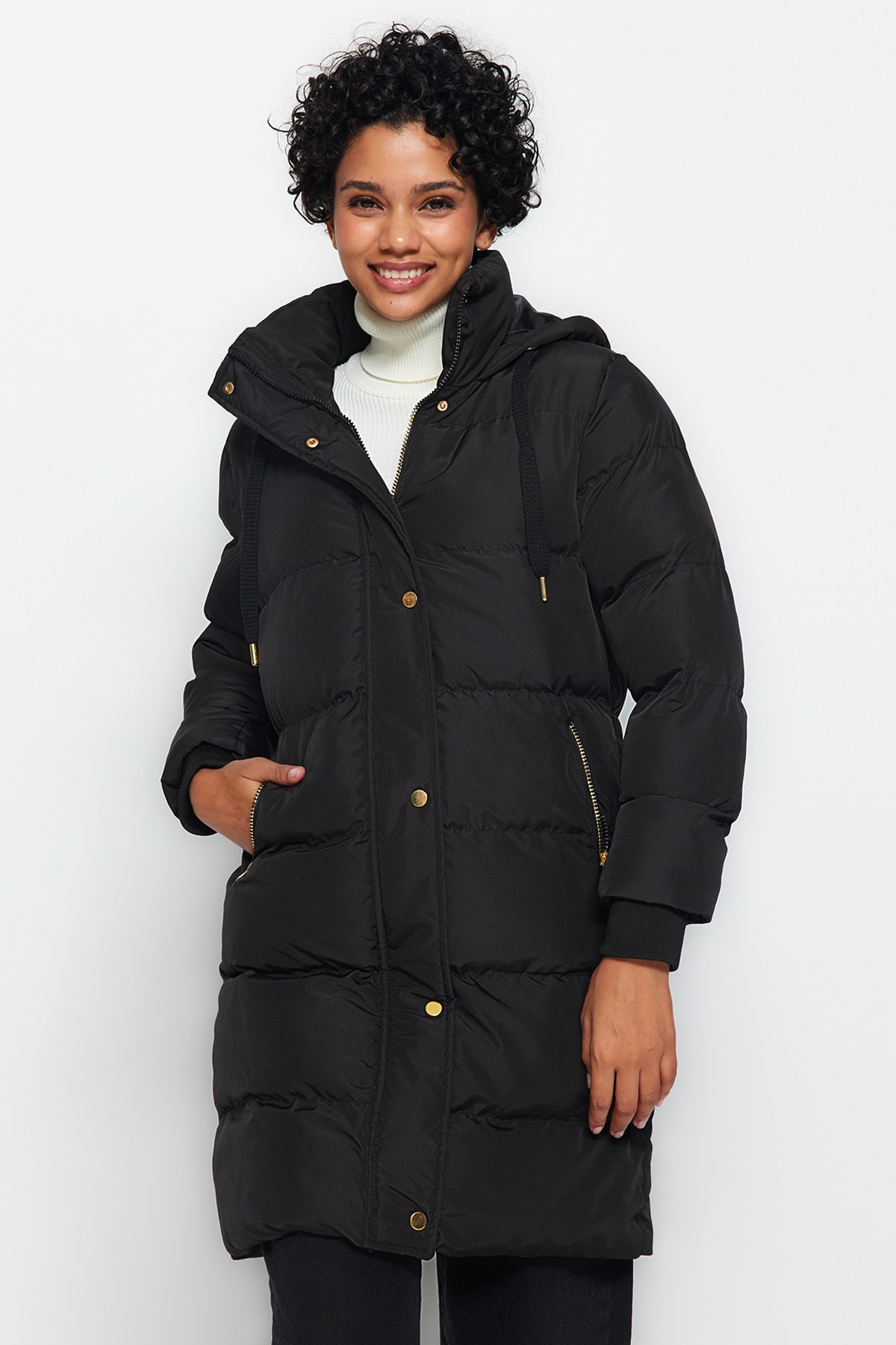 Trendyol Winter Jacket - Black - Puffer